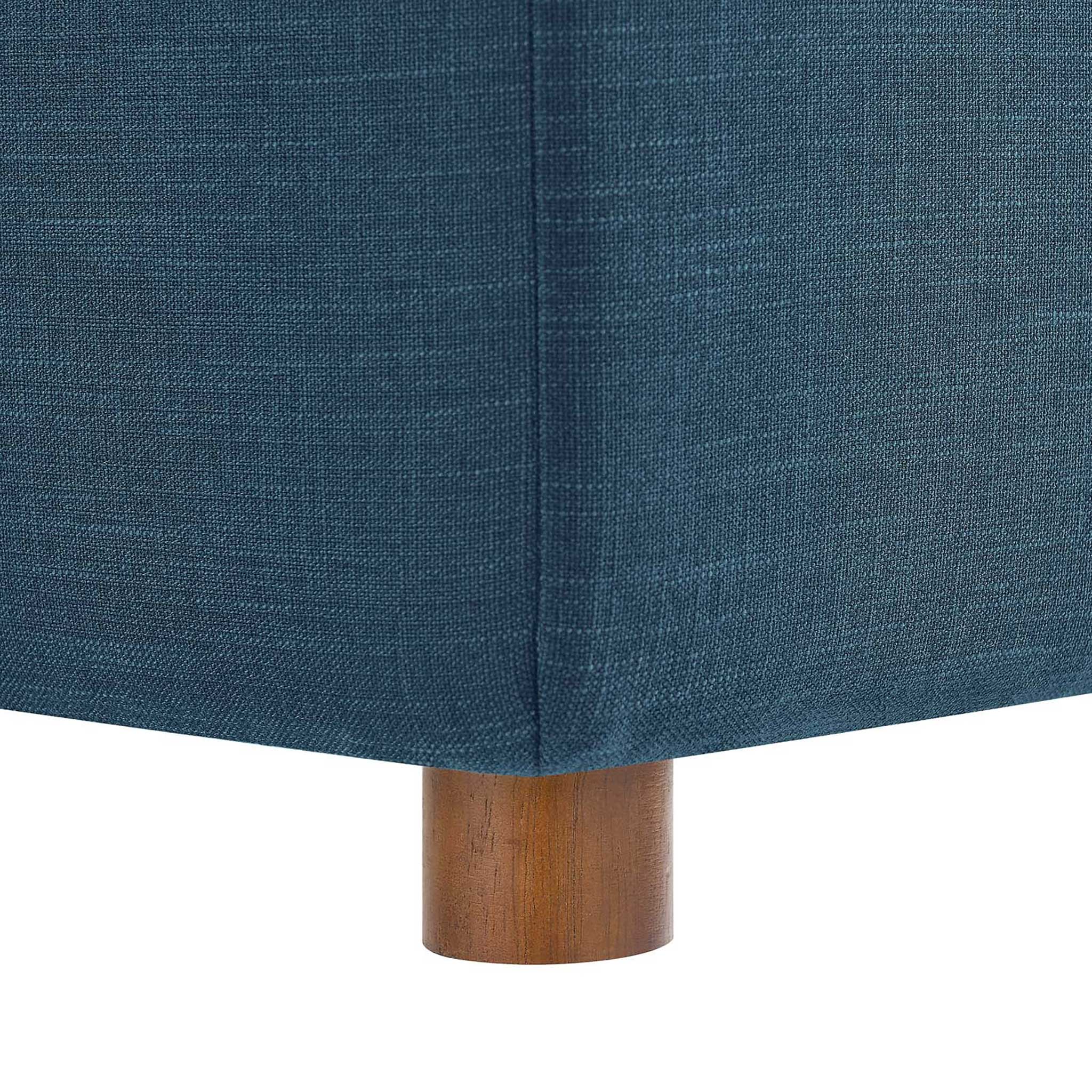 Carmen 4 Piece Modular Sofa with Ottoman Azure - Image 9