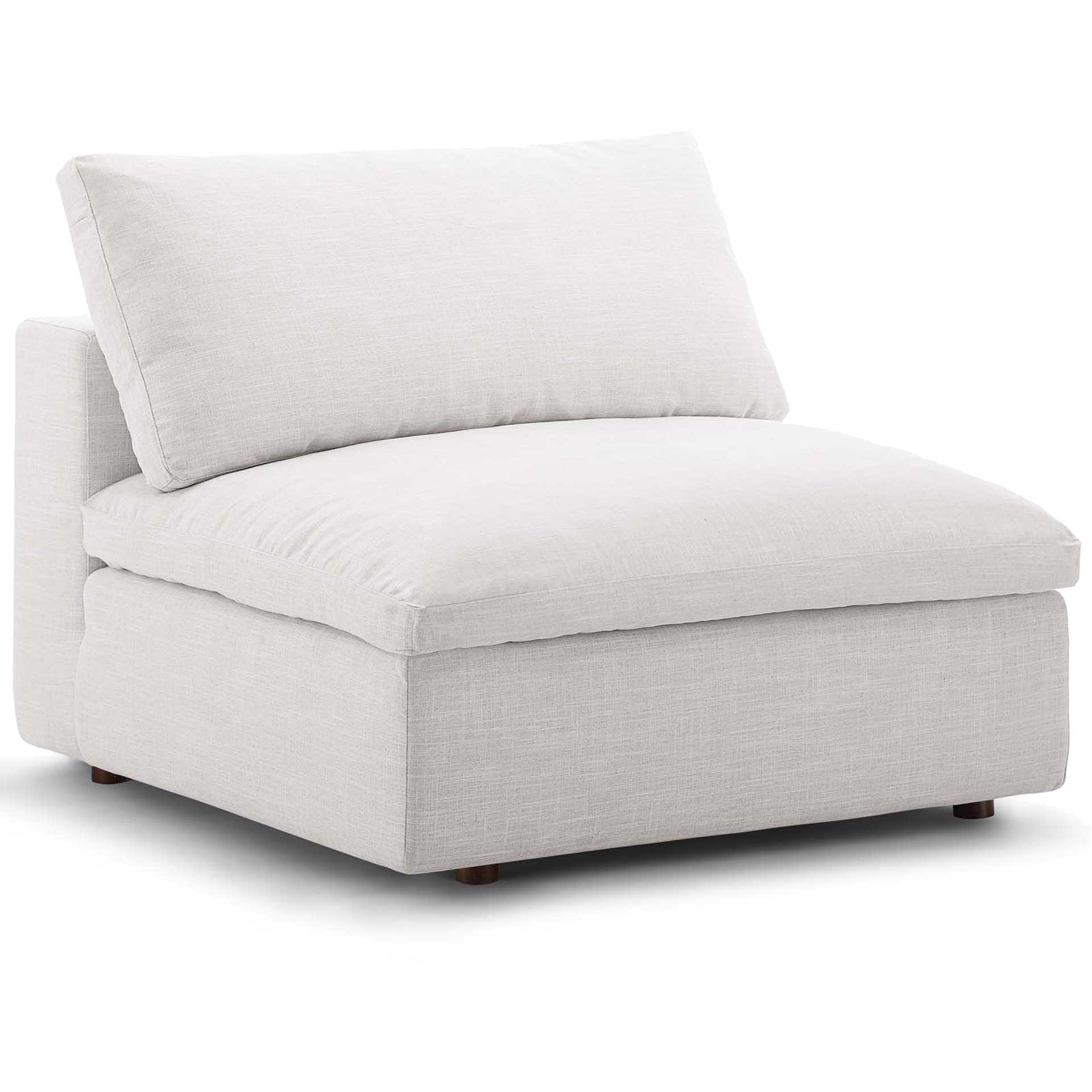 Carmen 5 Piece Modular Sofa with Ottoman Beige - Image 6