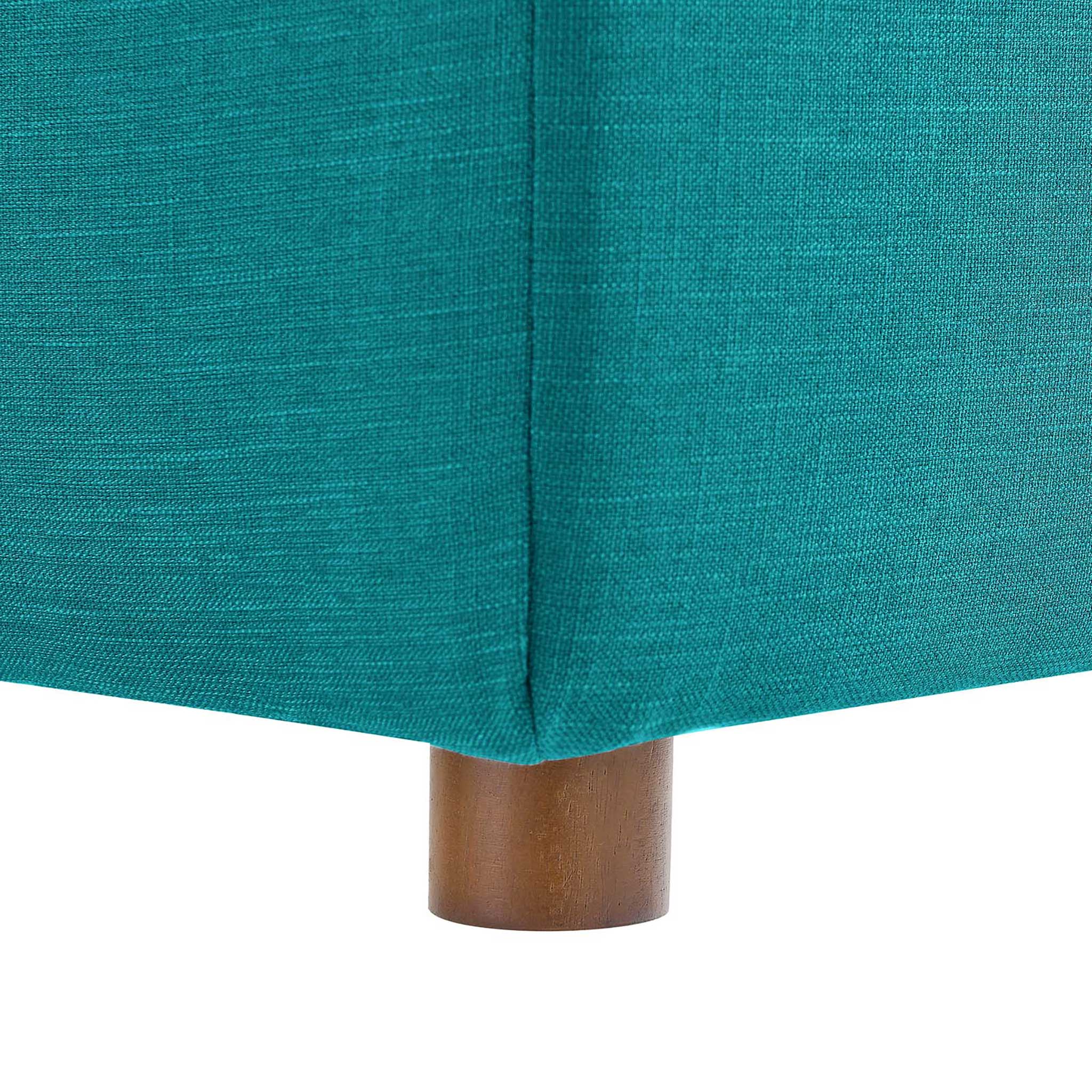 Carmen 5 Piece Modular Sofa with Ottoman Teal - Image 9