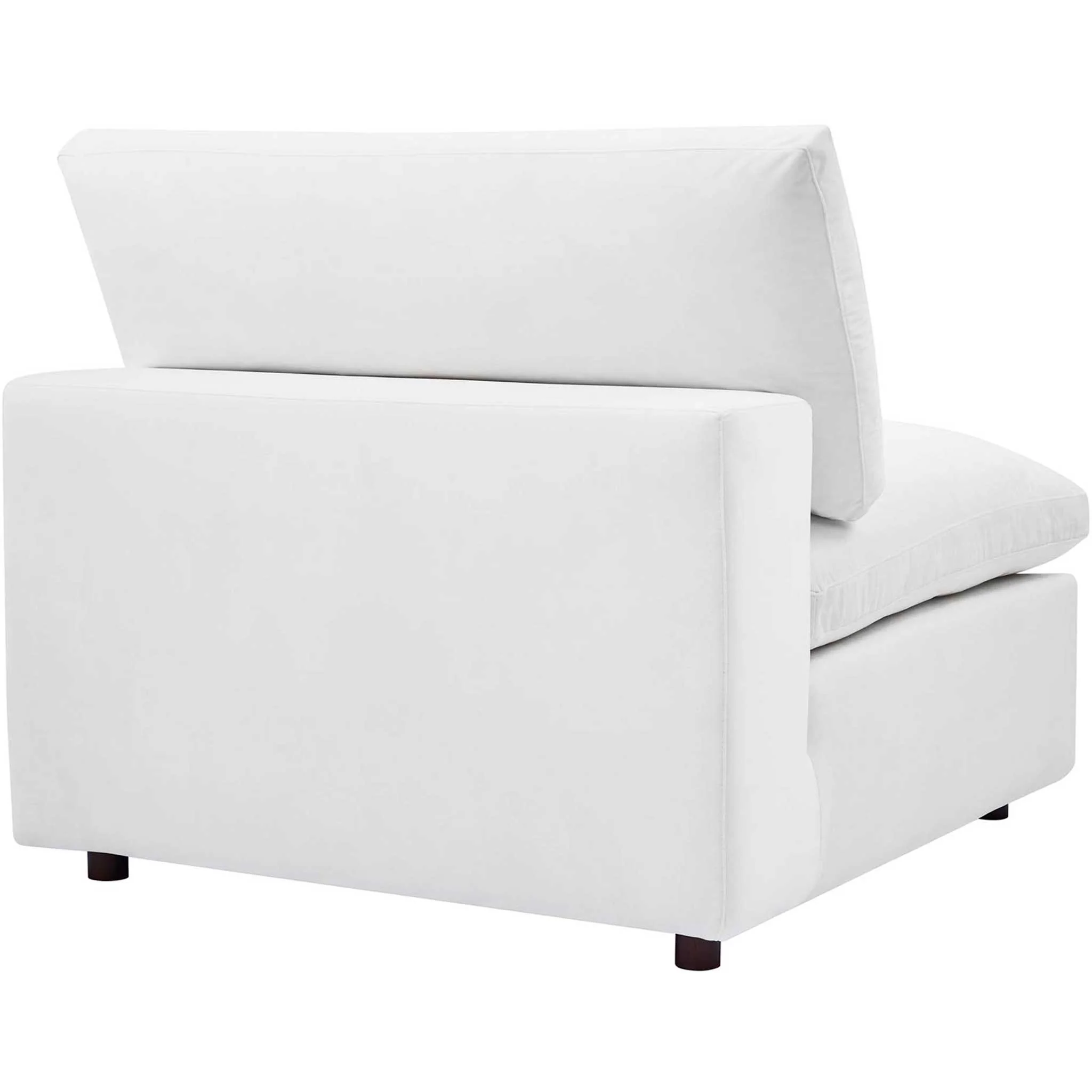 Carmen 6 Piece Modular Sectional Velvet Sofa White - Image 6