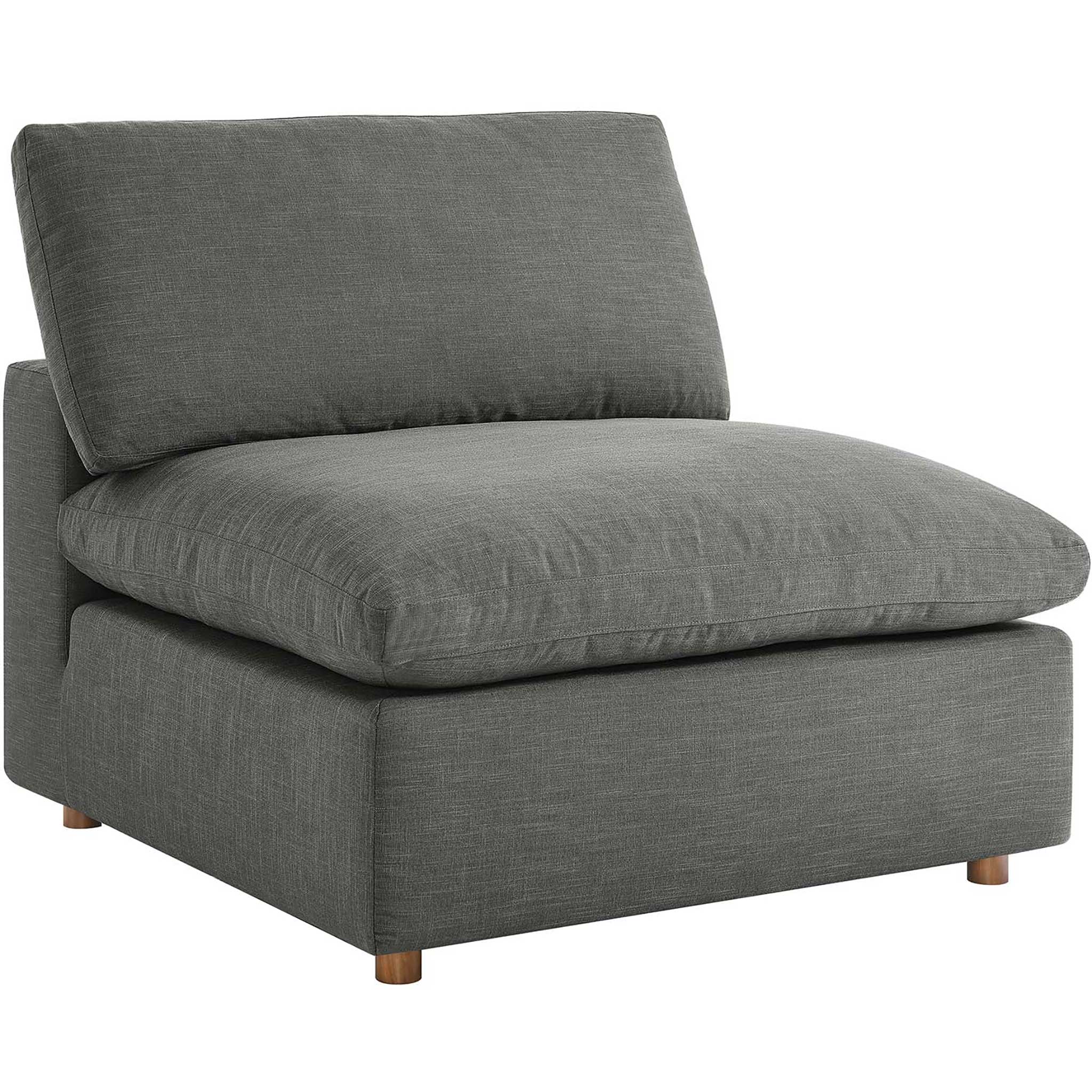 Carmen 6 Piece Modular Sofa with Ottomans Gray - Image 6