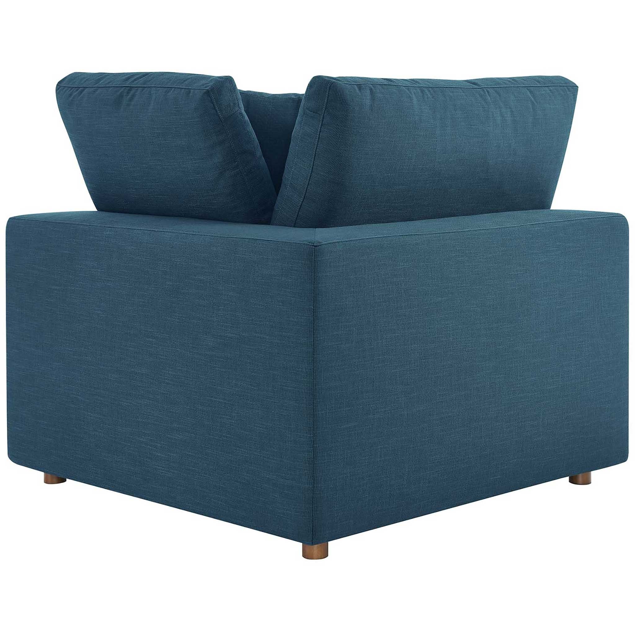 Carmen Down Filled Overstuffed Sofa Azure - Image 5