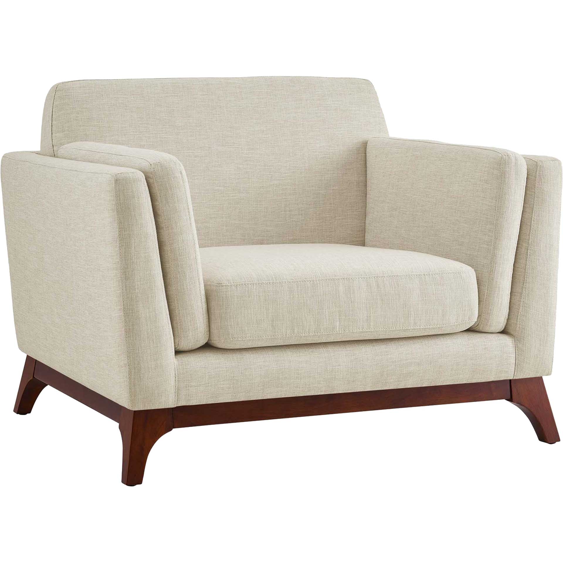 Casa Upholstered Fabric Armchair Beige