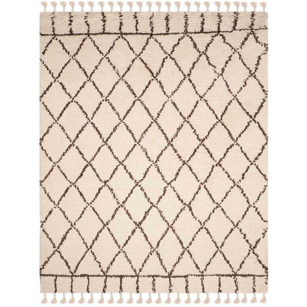 Casablanca Diamond Ivory/Brown Area Rug
