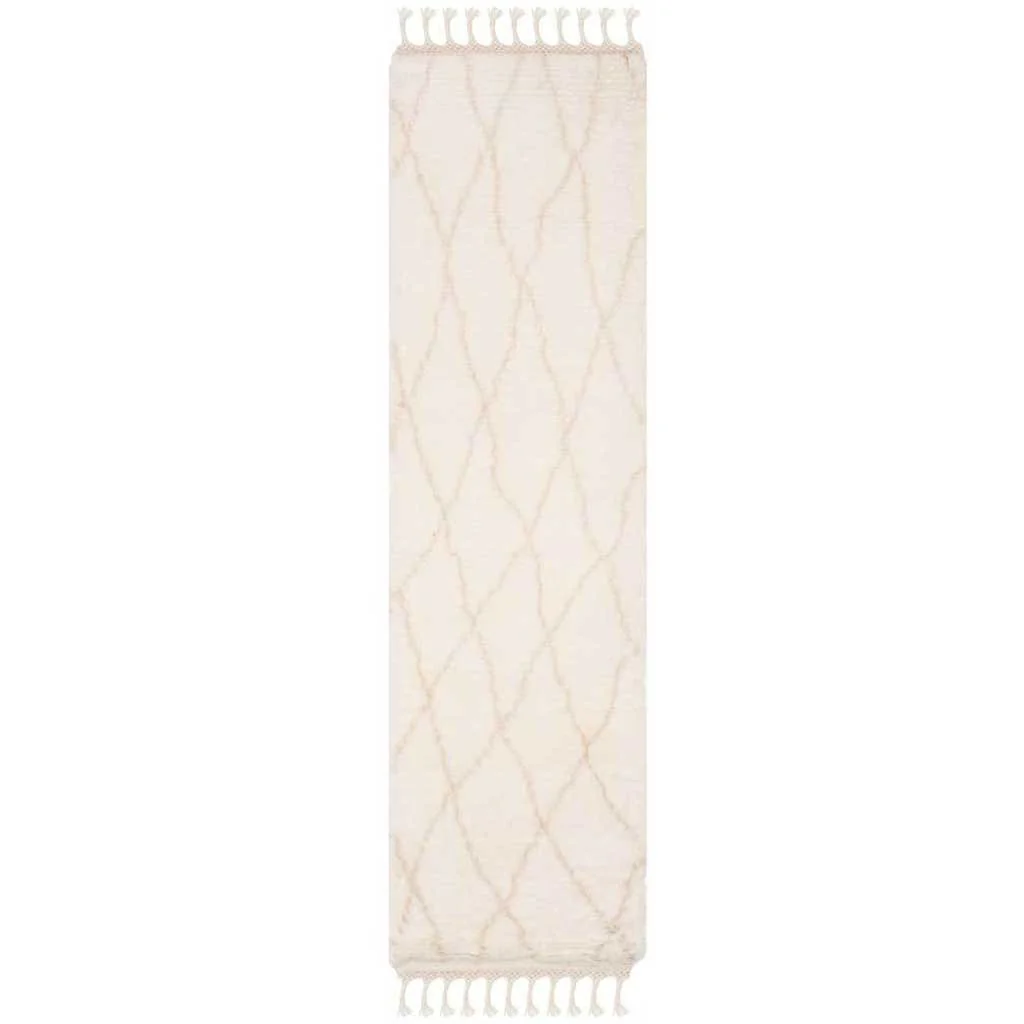 Casablanca Ivory/Beige Runner Rug