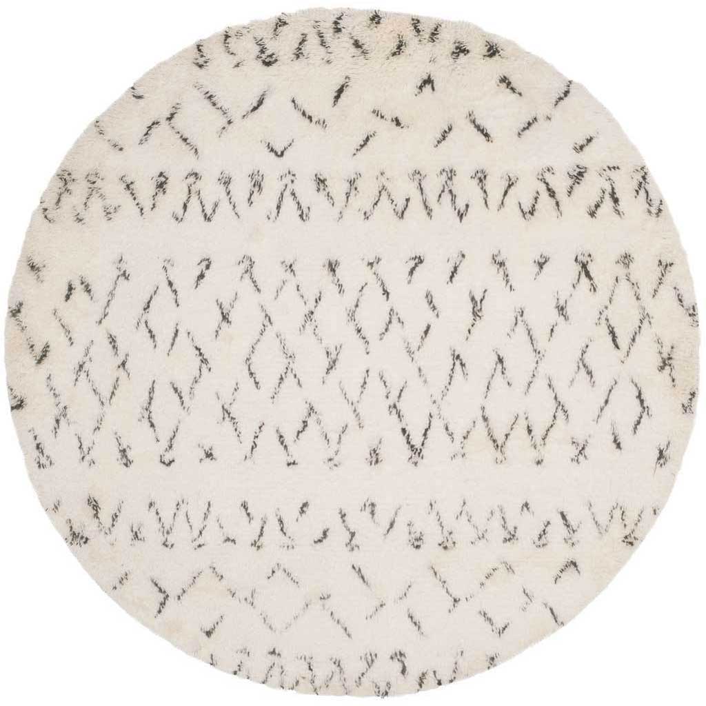 Casablanca Native Ivory/Gray Round Rug