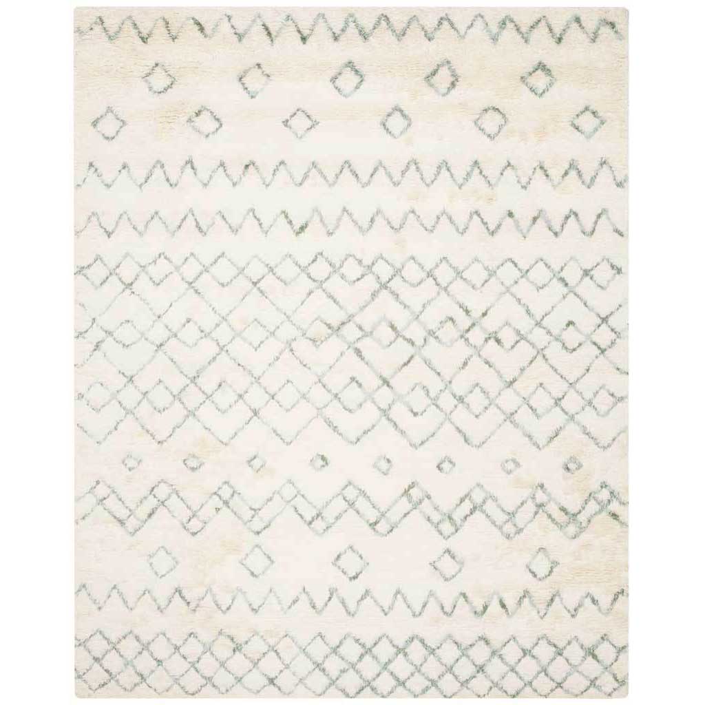 Casablanca Tribal Ivory/Blue Area Rug