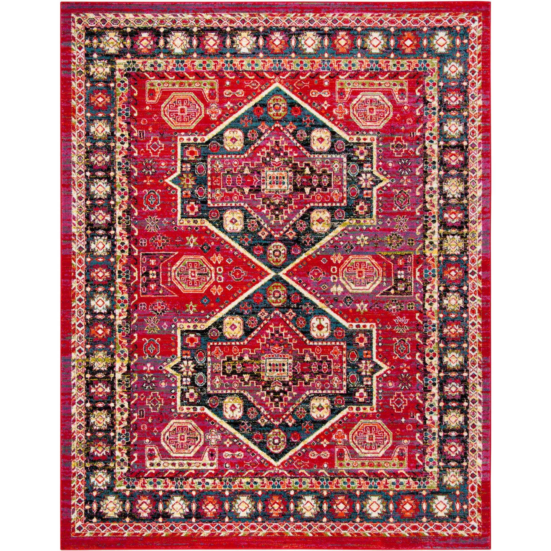 Cherokee Red/Blue Area Rug