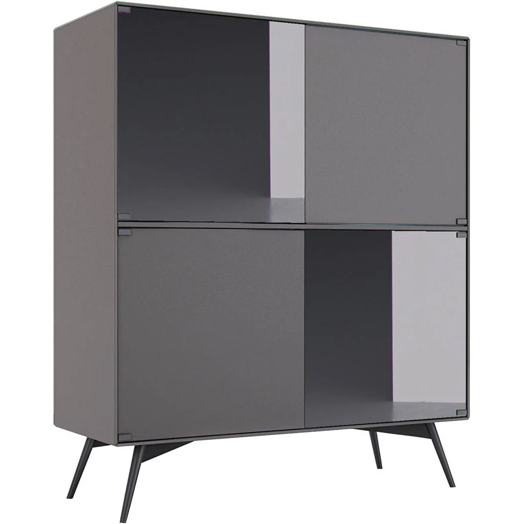 Christopher Highboard Asphalt Matte