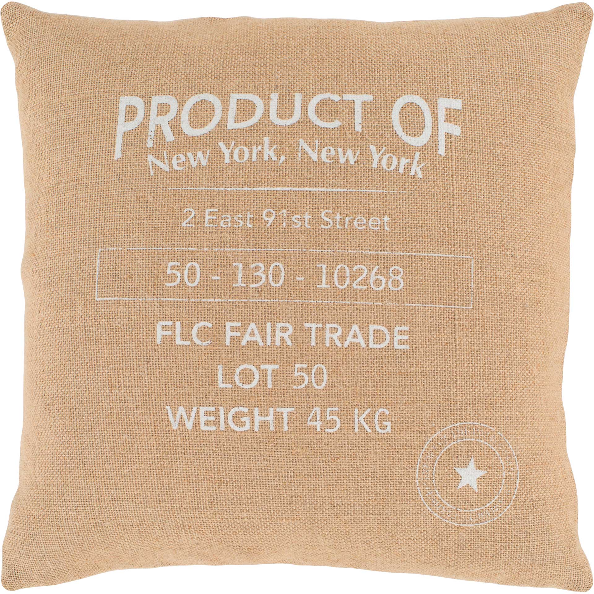 Ciara Pillow Wheat/Ivory