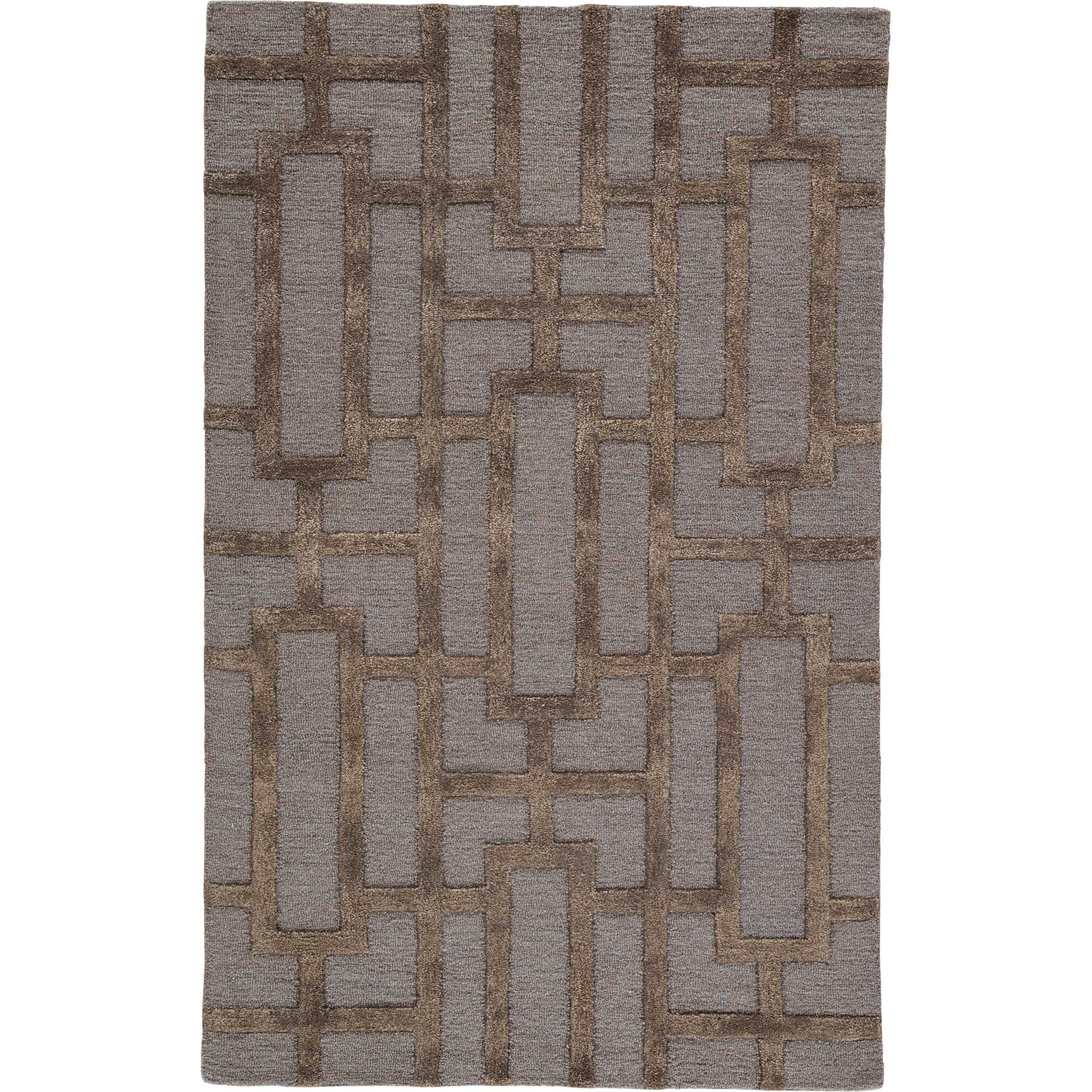 City Dallas Deep Blue/Black Coffee Area Rug