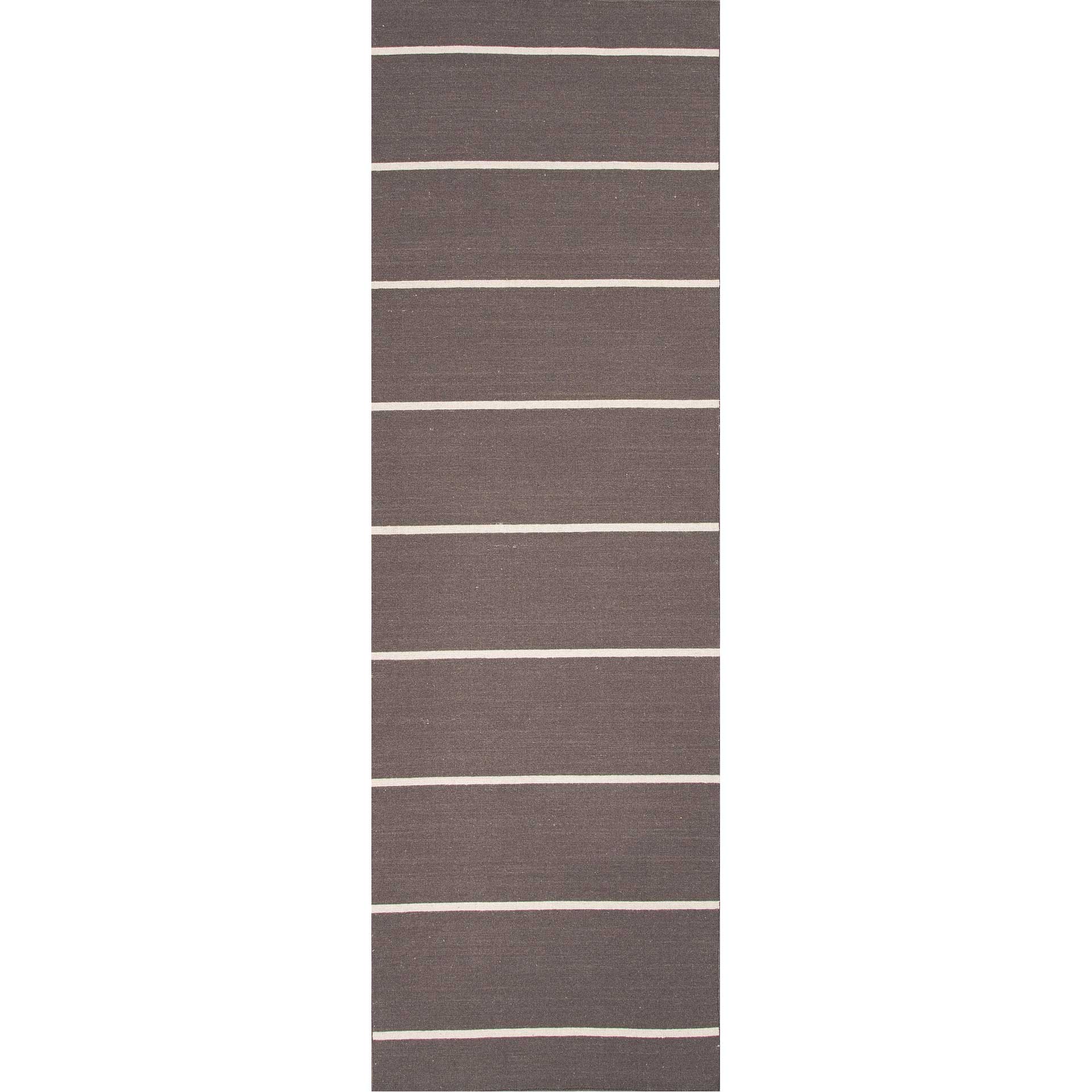 Coastal Shores Cape Cod Dark Gray/White Ice Runner Rug
