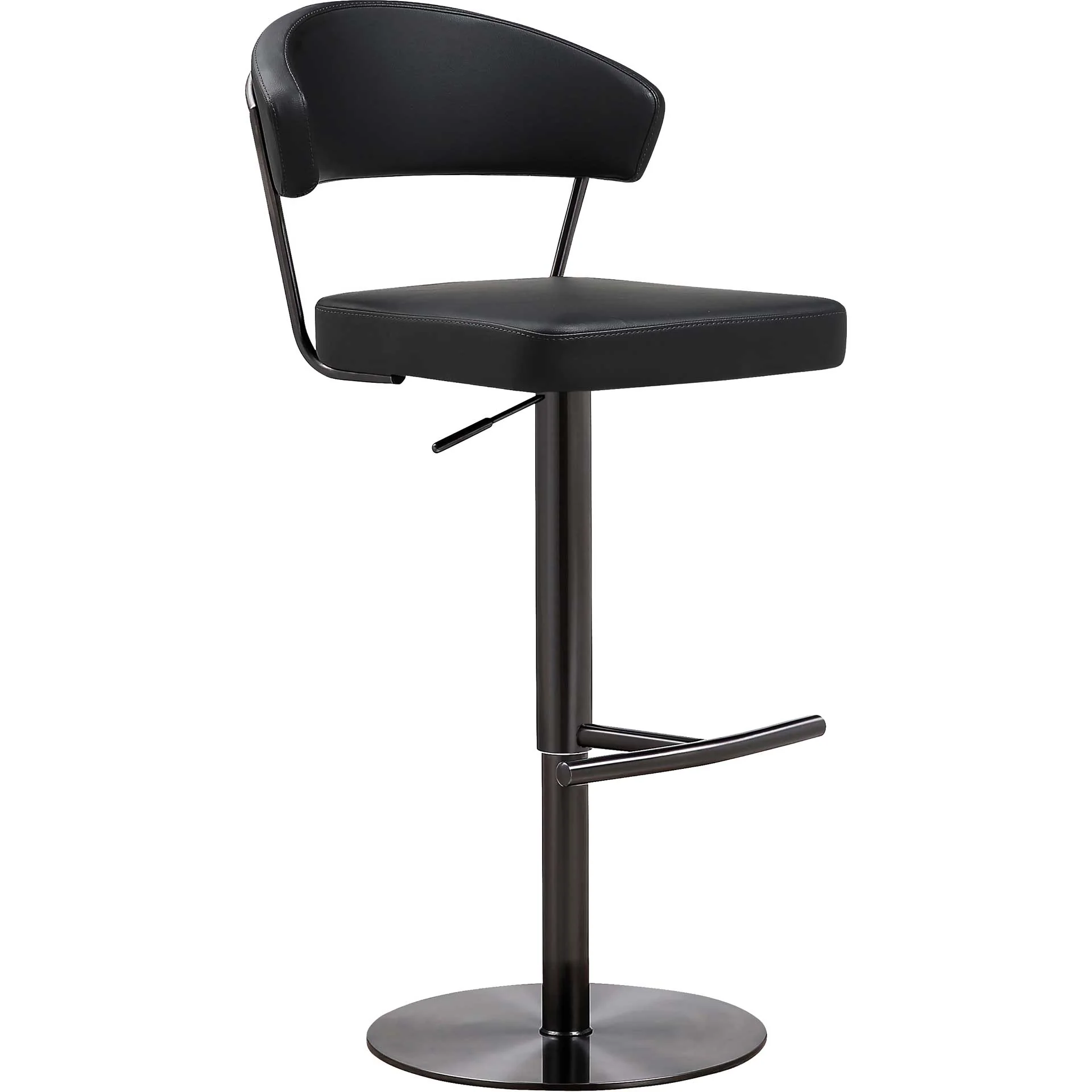 Coffe Steel Bar Stool Black