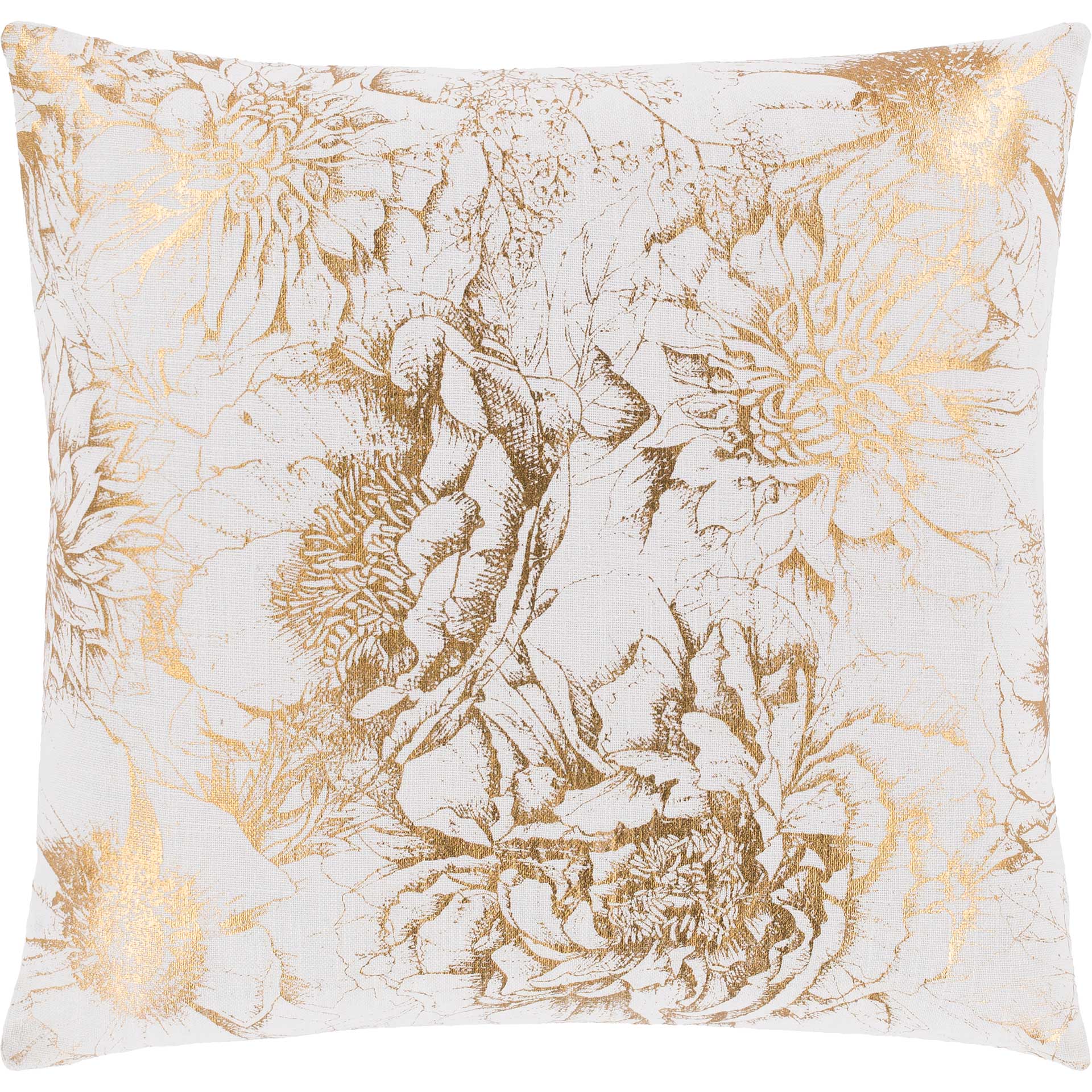 Cruz Pillow Gold/White
