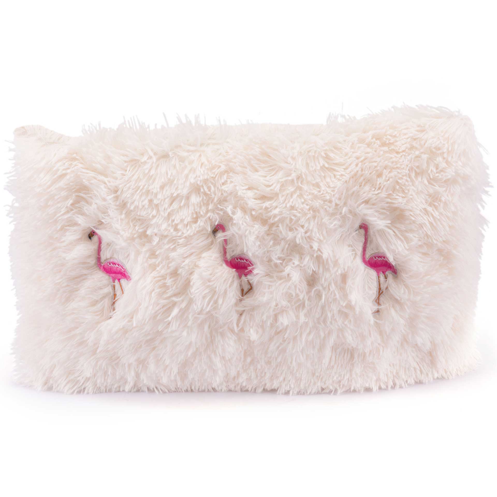 Dancing Flamingos Pillow Ivory/Pink