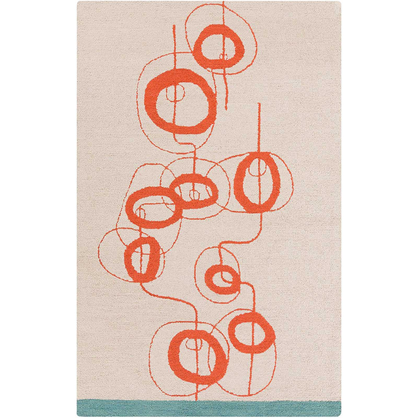Decorativa Light Gray/Rust Area Rug