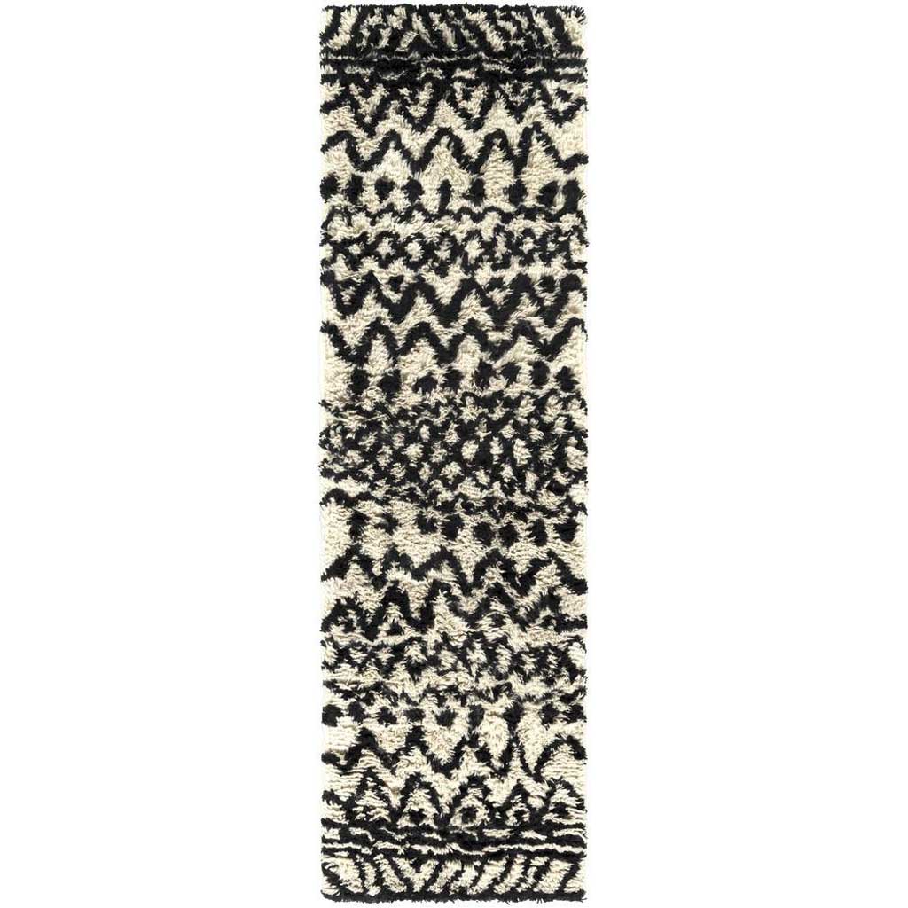 Dwell C Black/Ivory Runner Rug