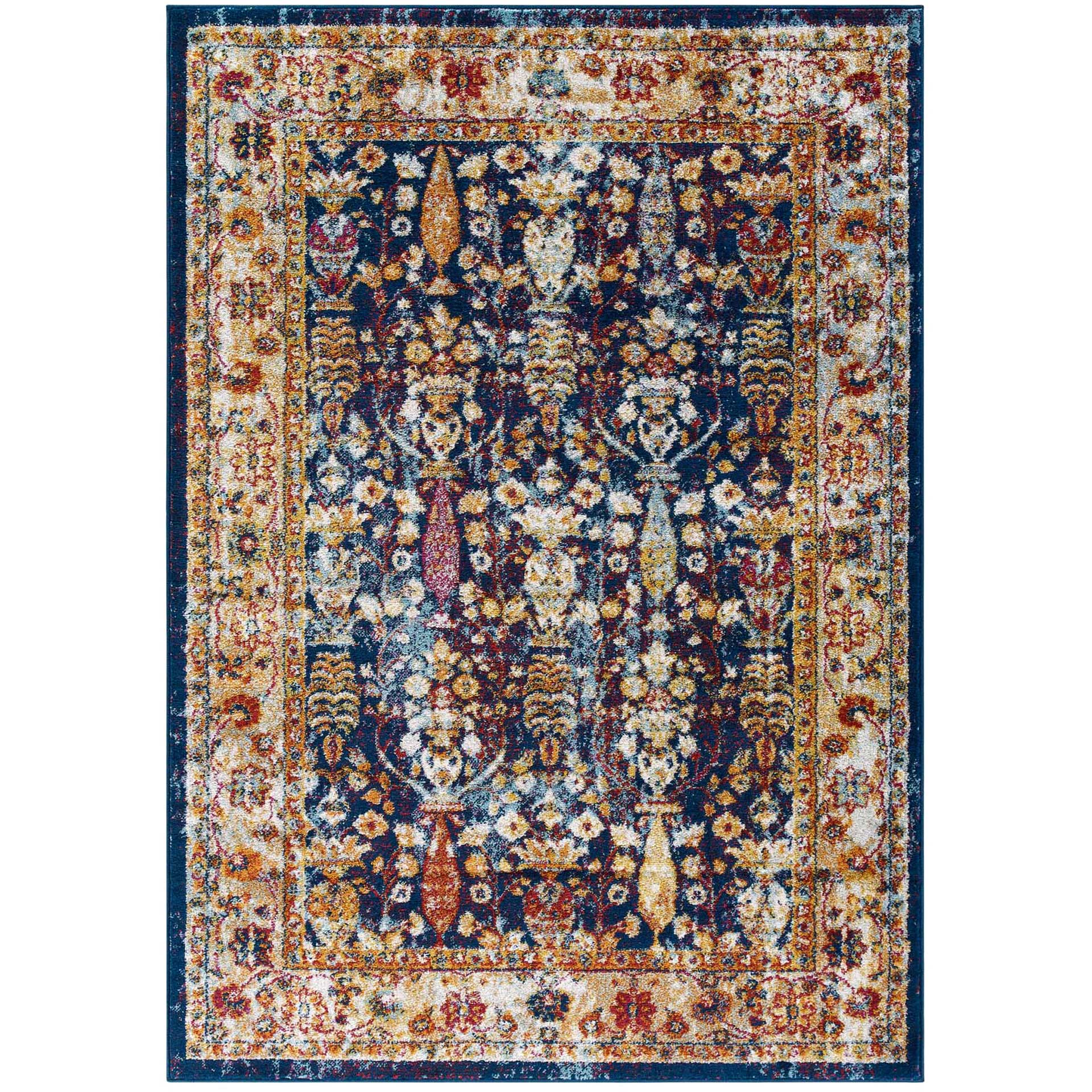 Eastham Area Rug Blue/Orange/Yellow/Red