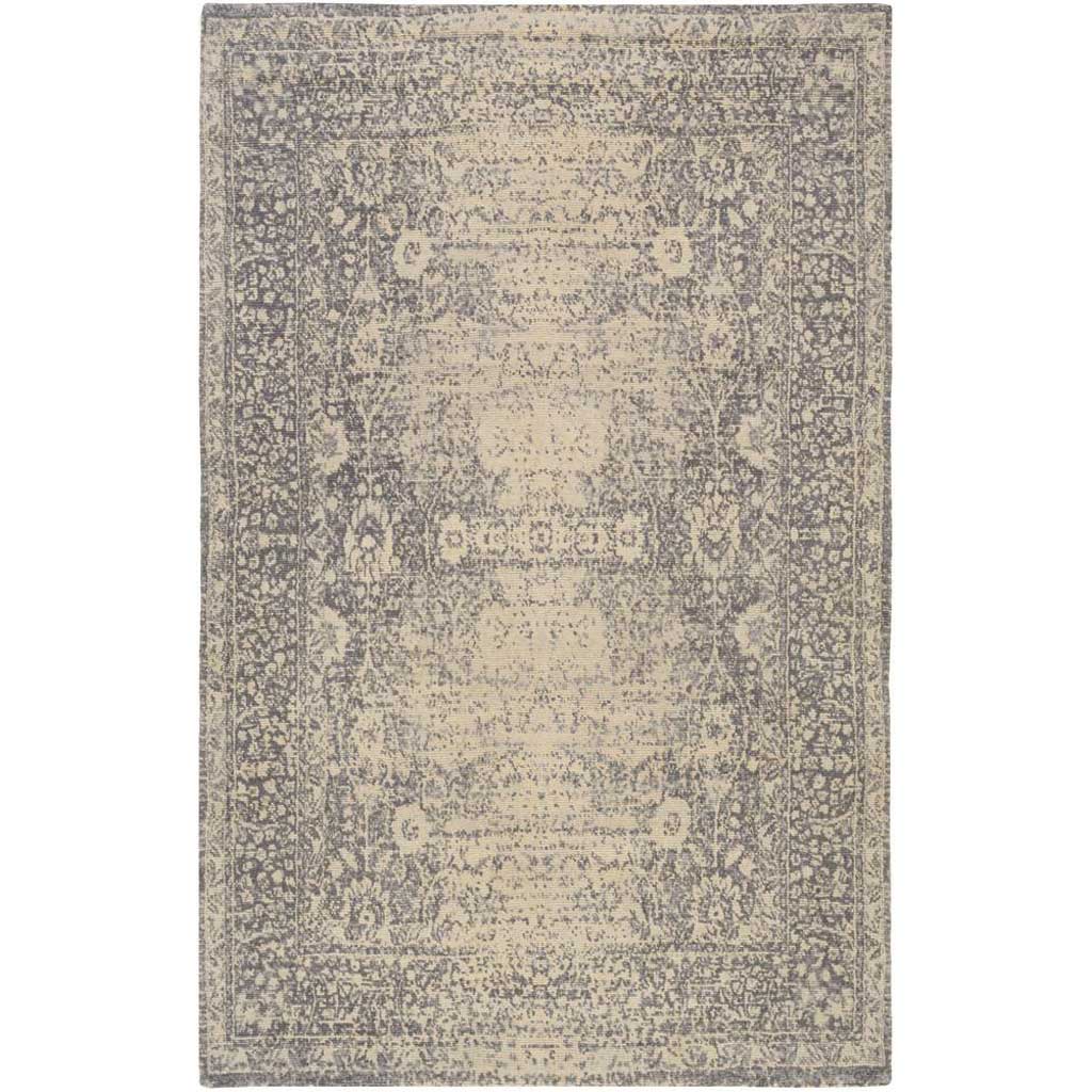 Edith Cream/Pale Blue/Medium Gray Area Rug
