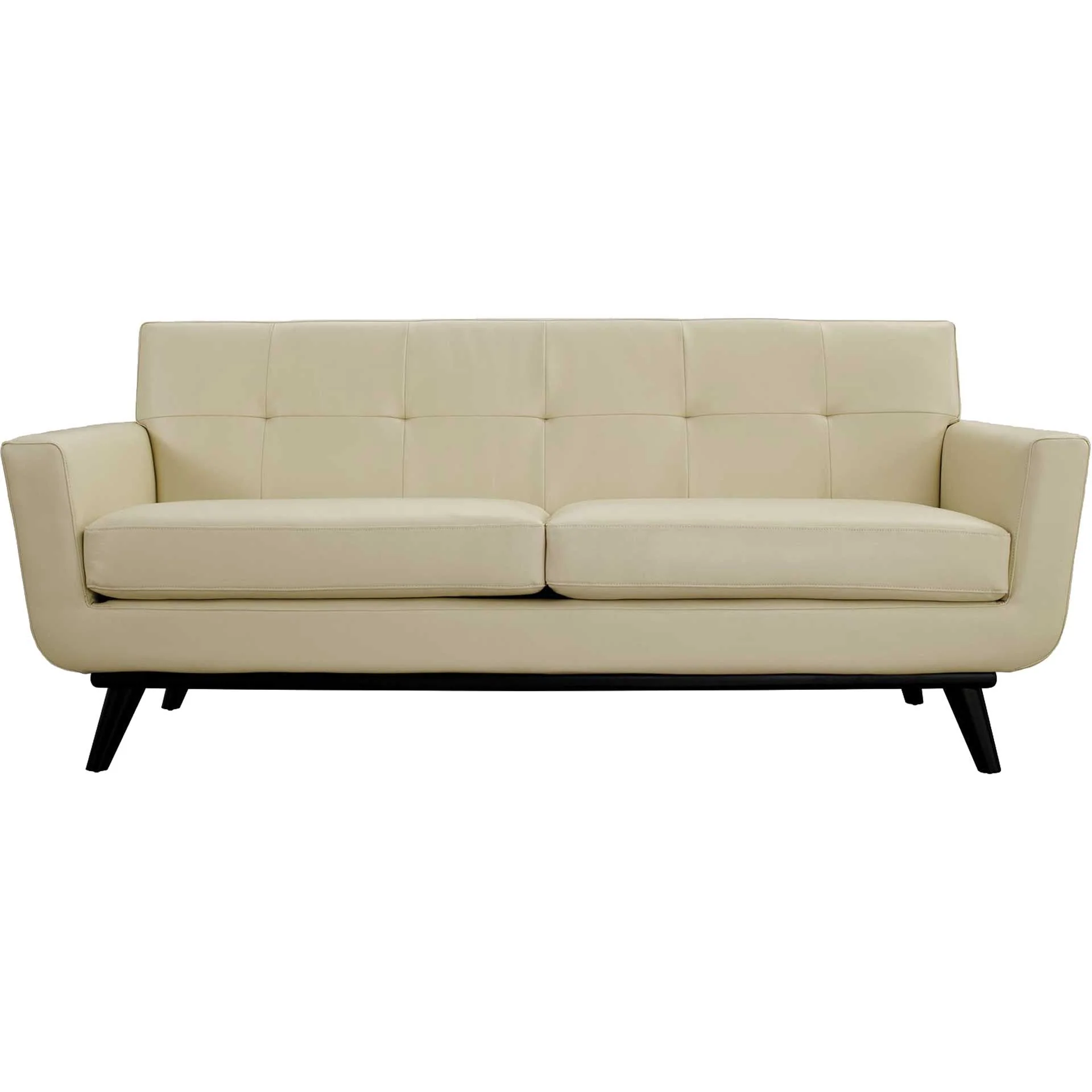 Emory Leather Loveseat Beige