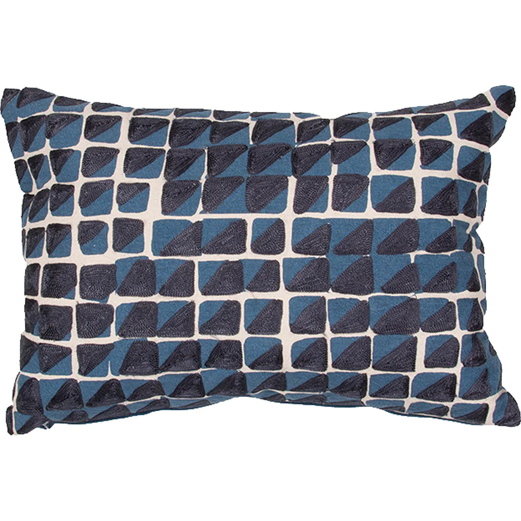 En Casa Encasa06 Natural/Blue Pillow