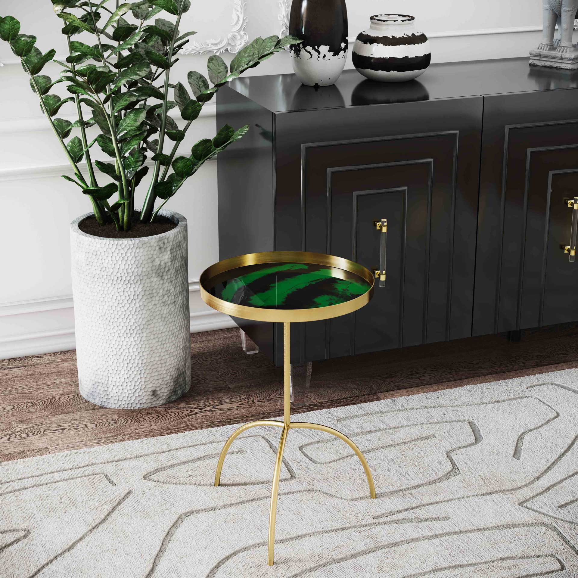 Enamel Accent Table Green - Image 8
