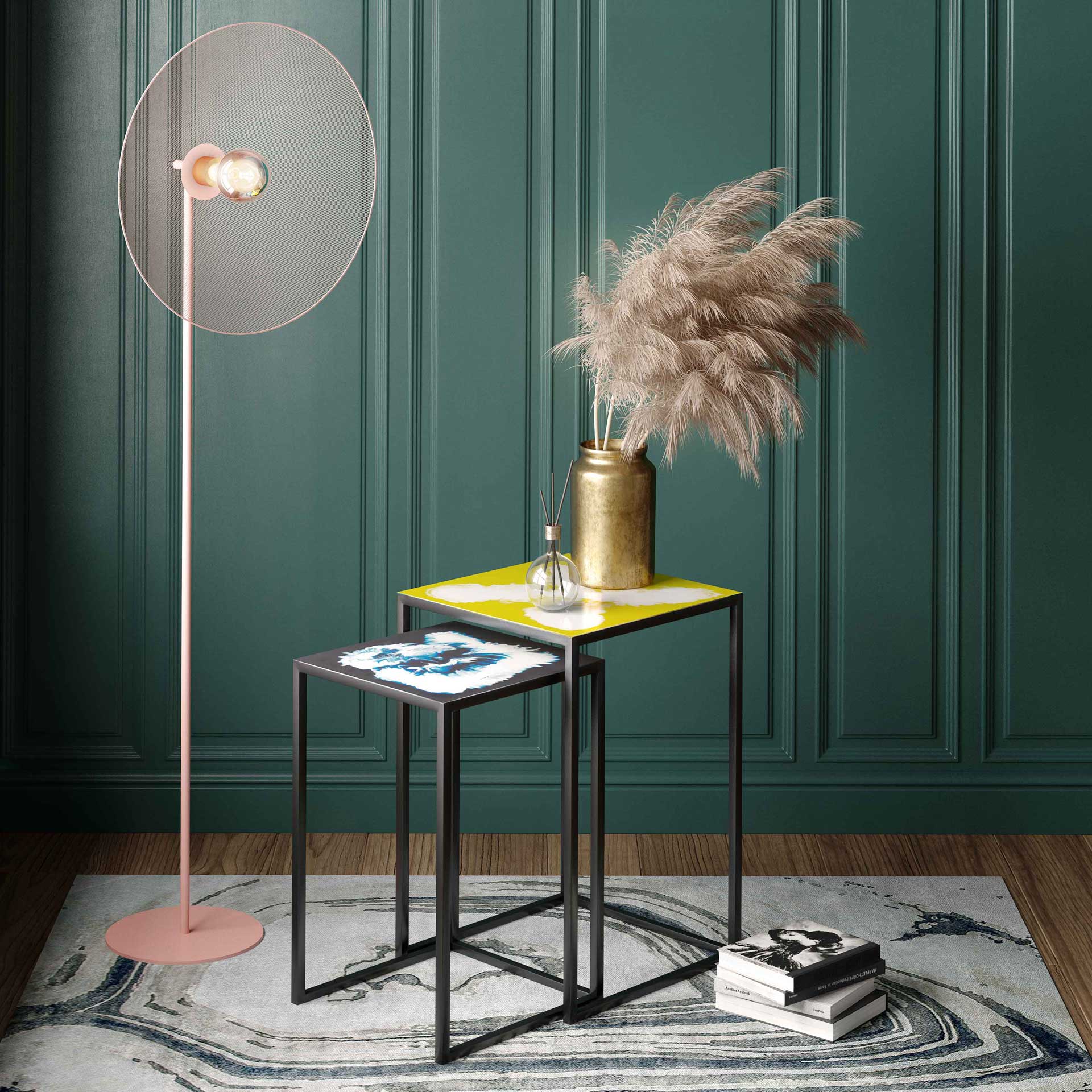 Enamel 2-Piece Side Tables Multi - Image 8