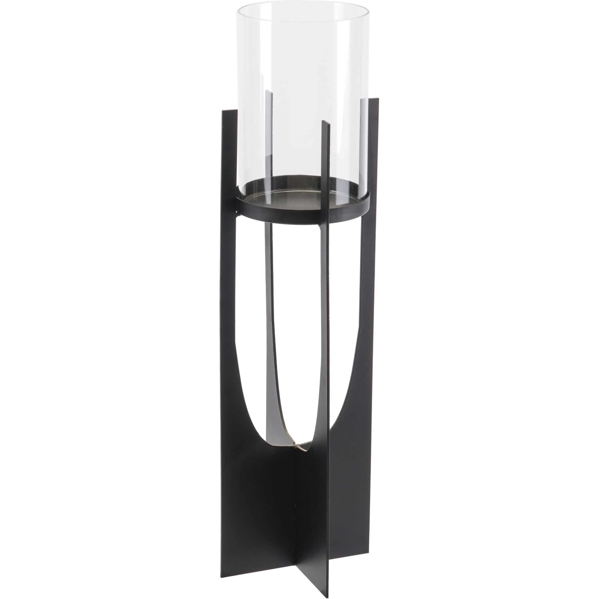 Equis Candle Holder Black