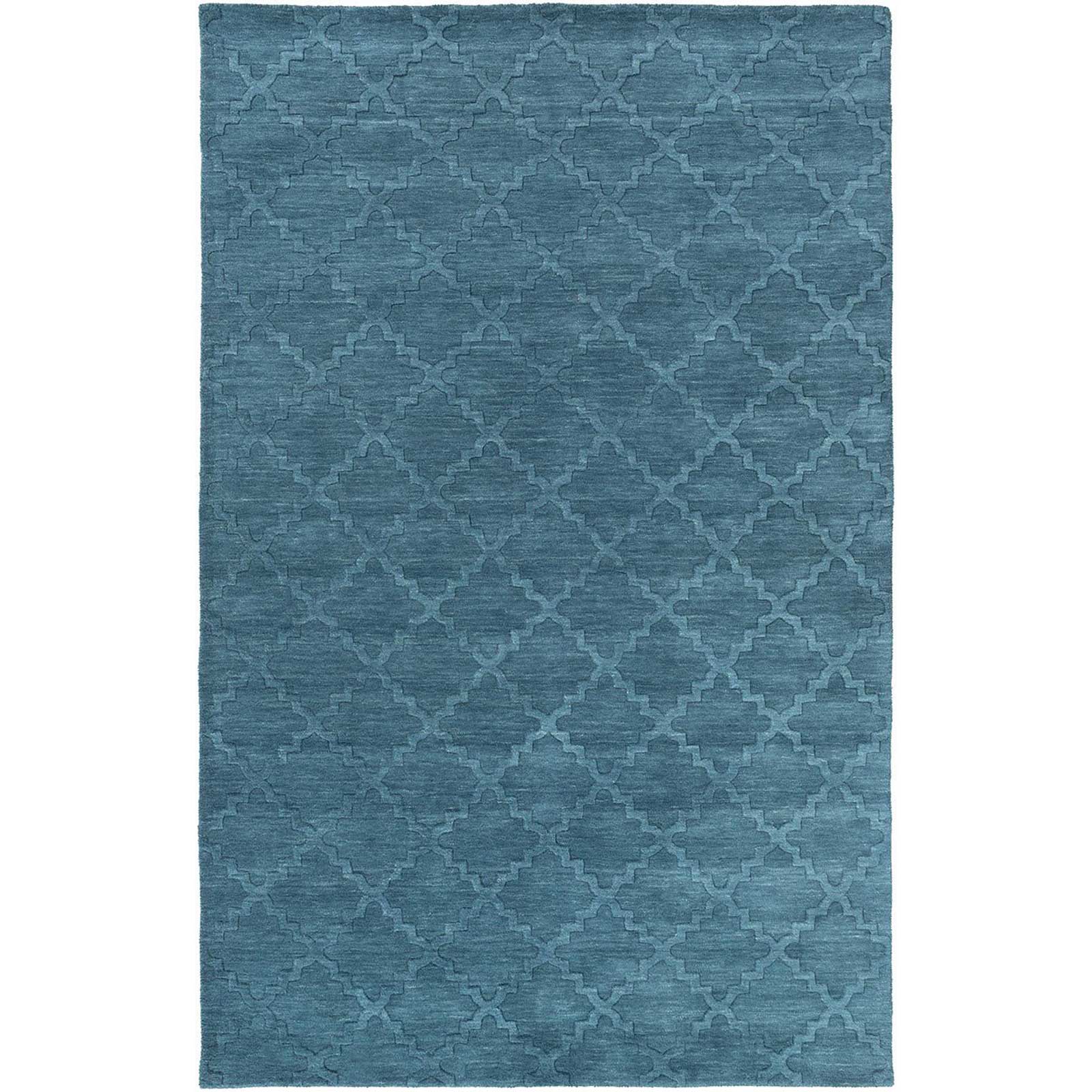 Etching Teal Area Rug