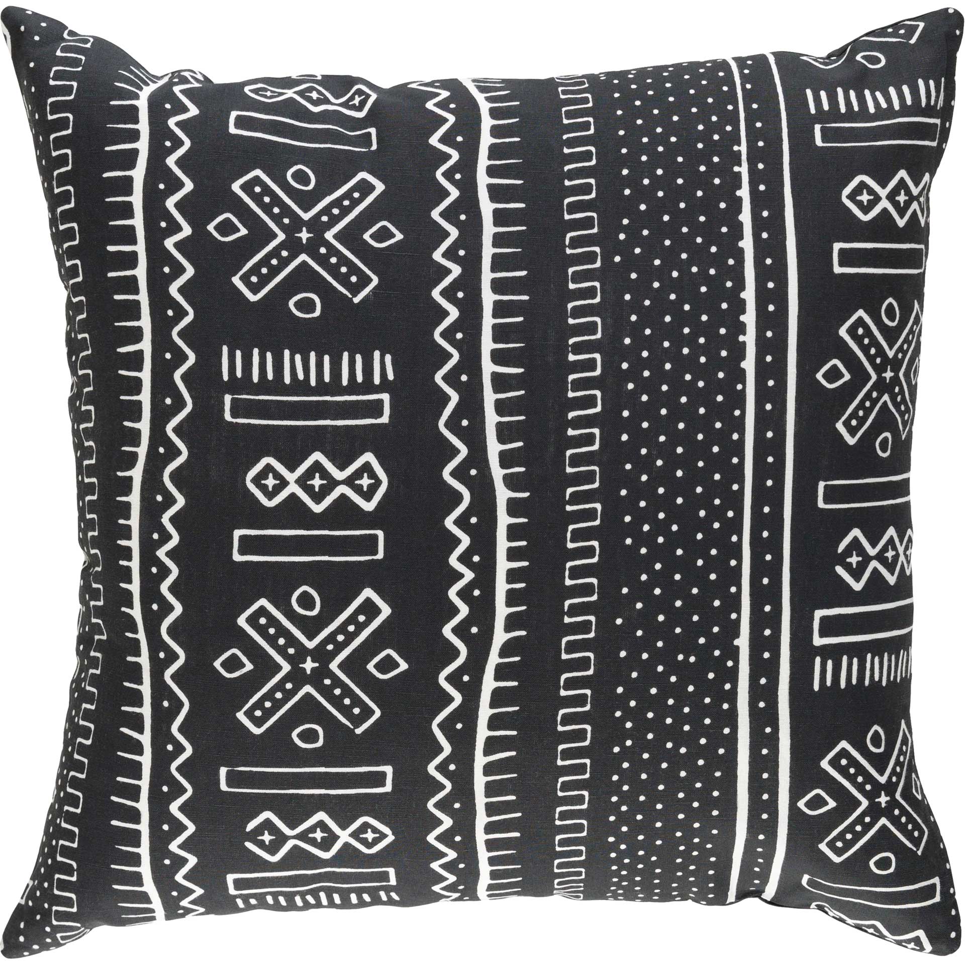 Ethan Pillow Black/Ivory