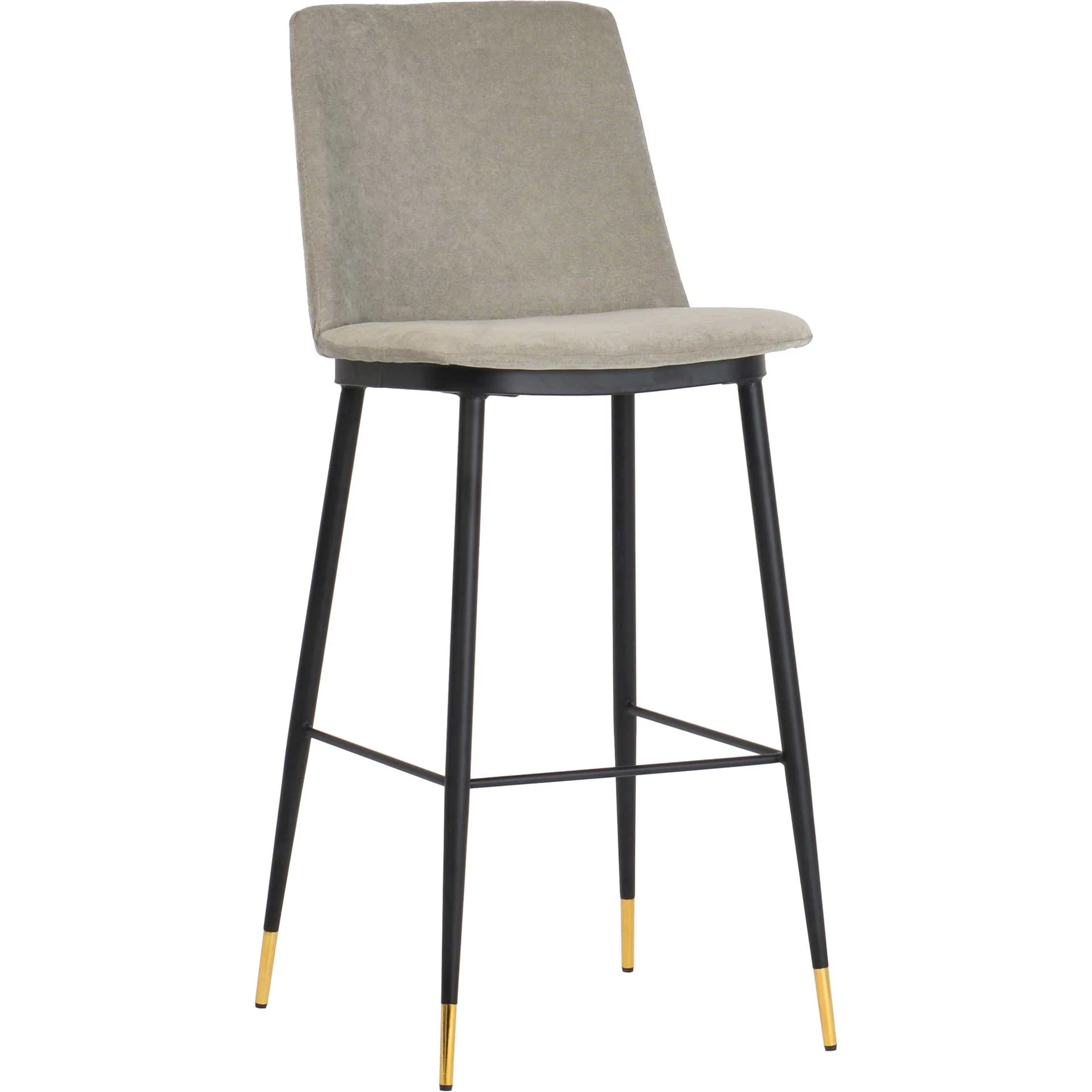 Eventide Velvet Counter Stool Gray (Set of 2)