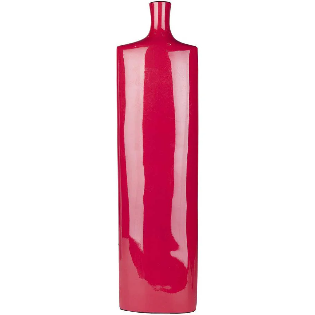 Evodia Ceramic Floor Vase Magenta Large