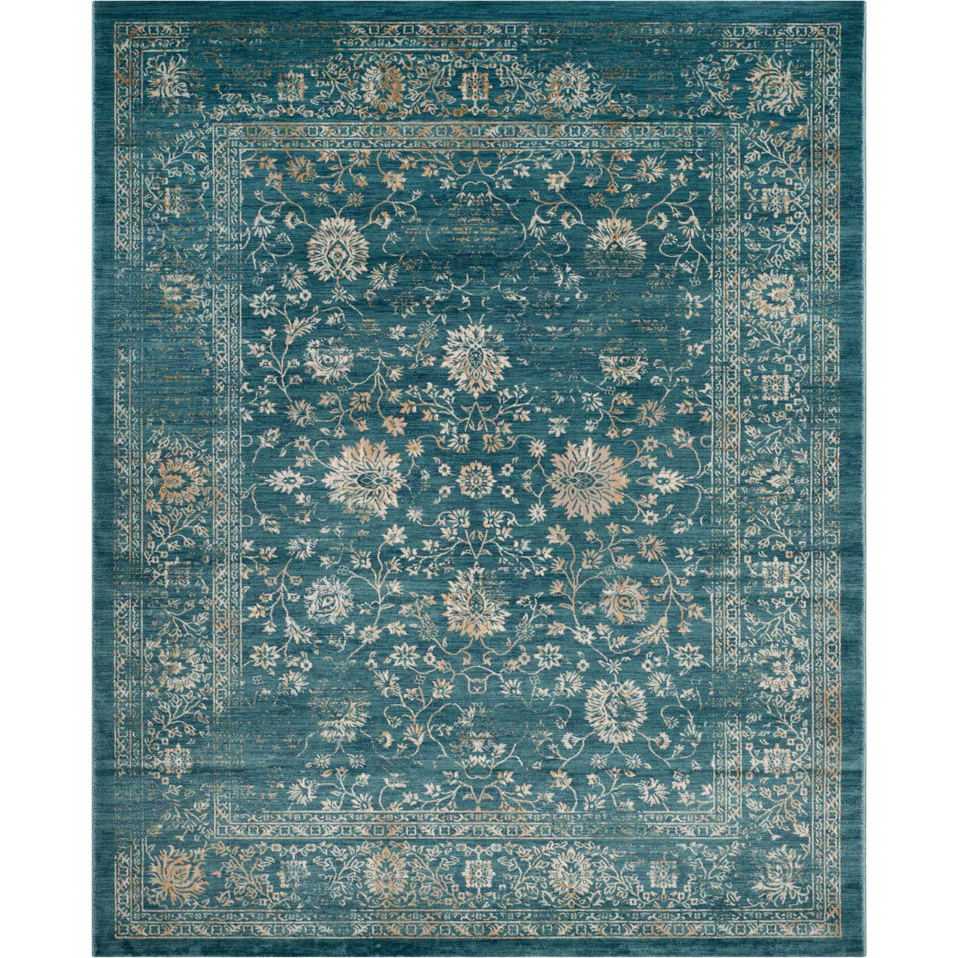 Evoke Light Blue/Beige Area Rug