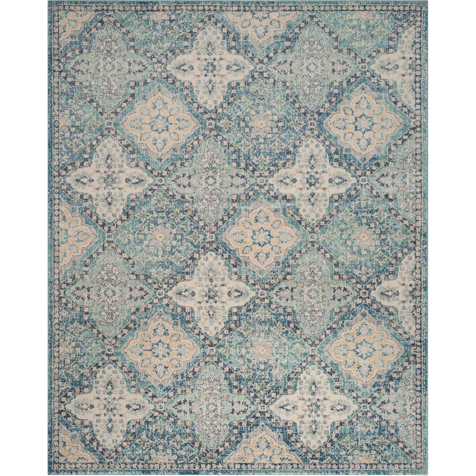Evoke Light Blue/Ivory Area Rug