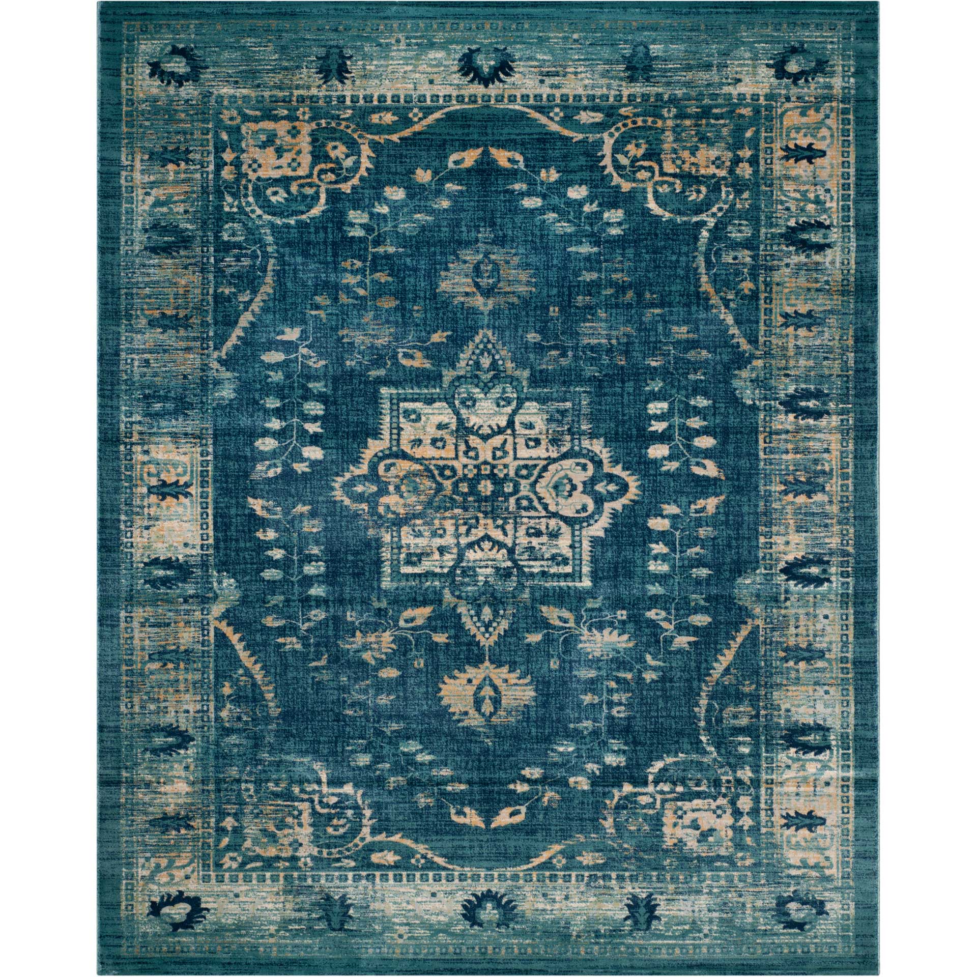 Evoke Navy/Gold Area Rug