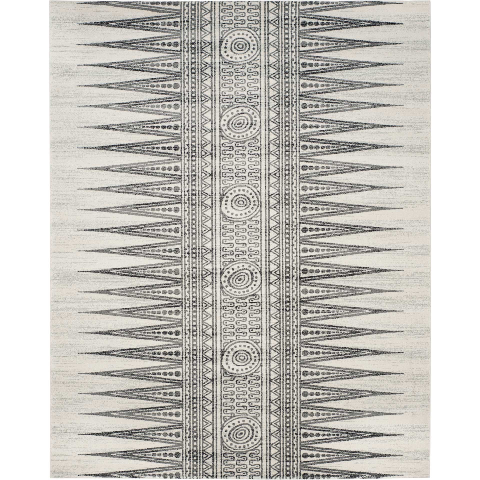 Evoke Tribal Ivory/Gray Area Rug