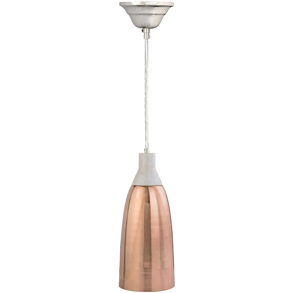 Ezra Copper/Marble Hanging Lamp