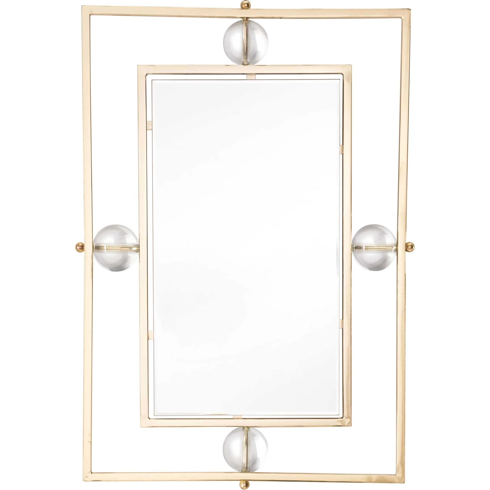 Floating Rectangle Lucite Mirror