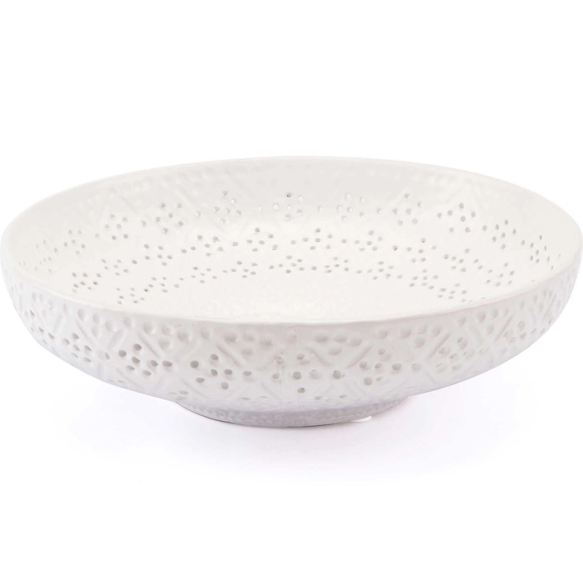 Floral Bowl White