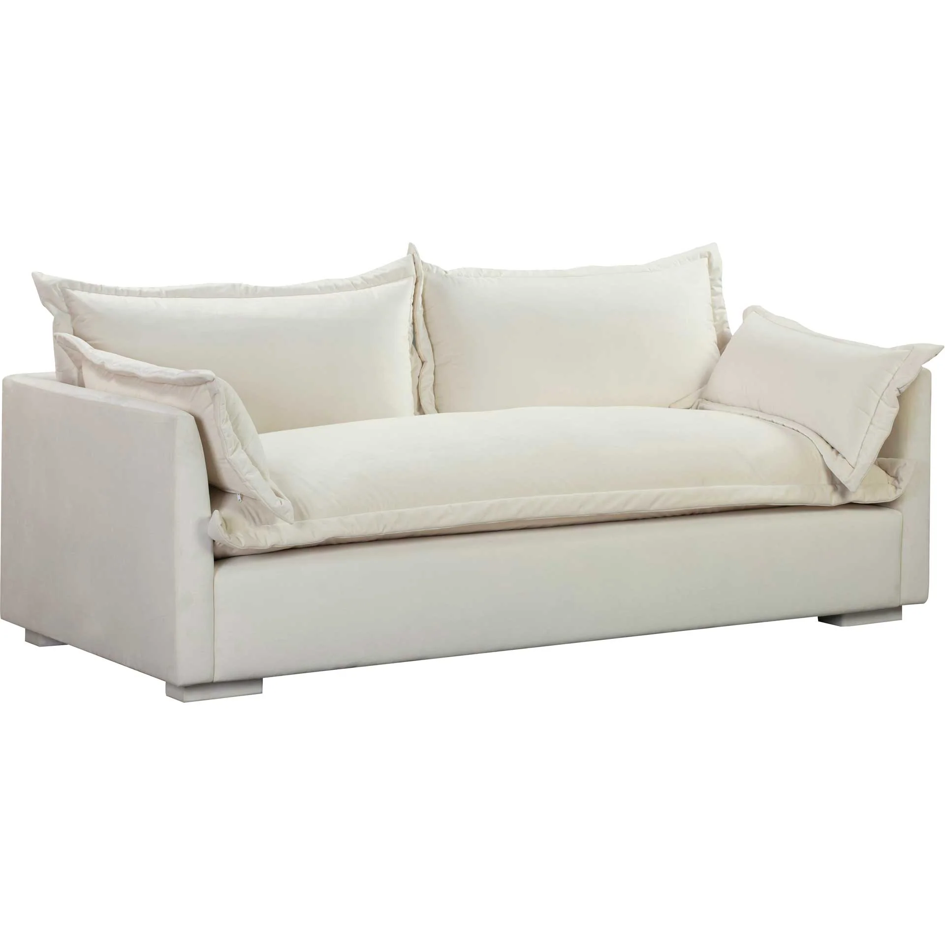 Franklin Velvet Sofa Cream
