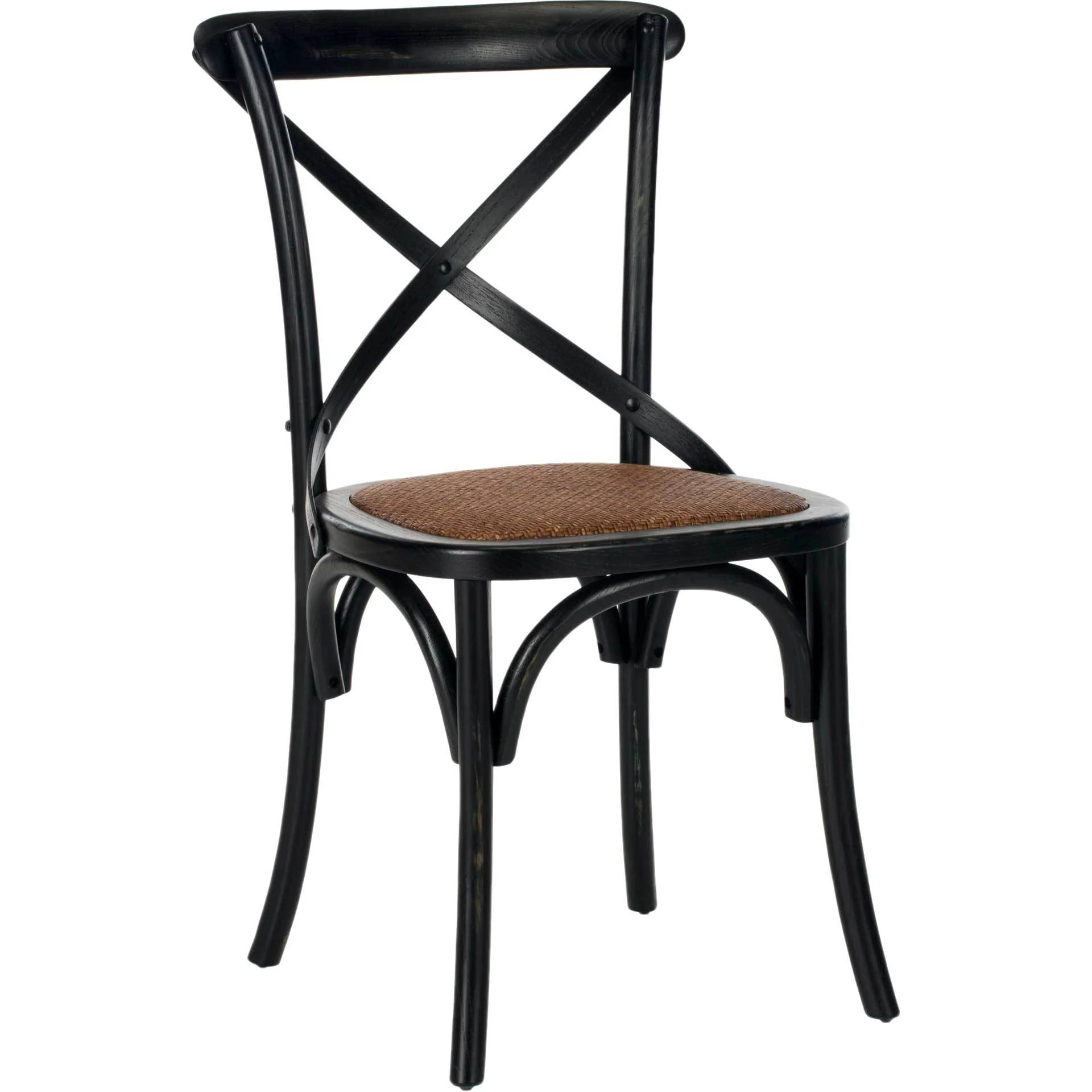 Frederick X Back Farmhouse Chair Distressed Hickory (Set of 2)