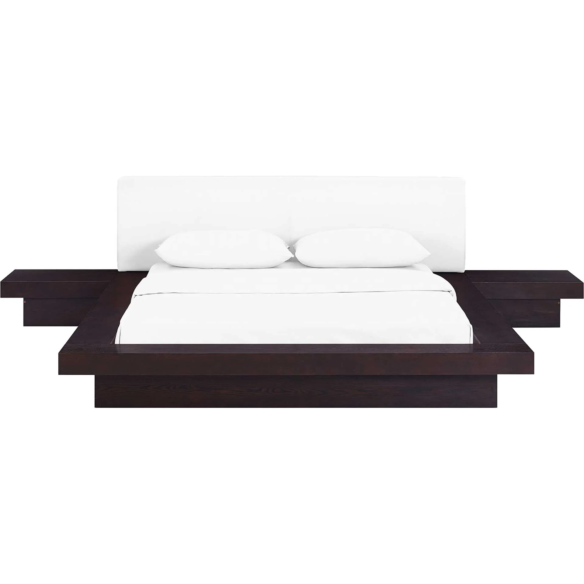 Freyja 3 Piece Vinyl Bed Cappuccino/White