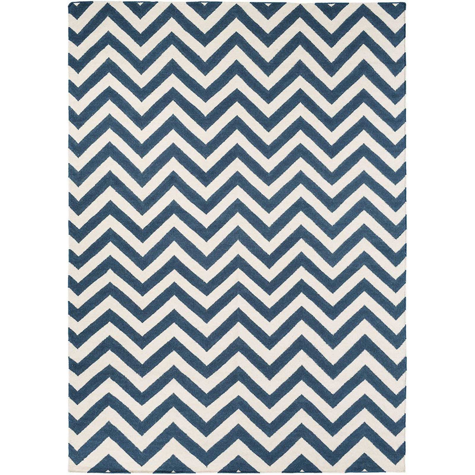 Frontier Chevron Navy/Ivory Area Rug