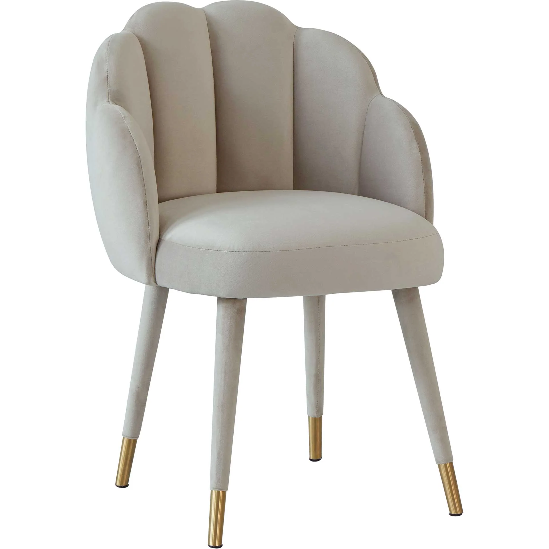 Gabby Velvet Dining Chair Light Gray