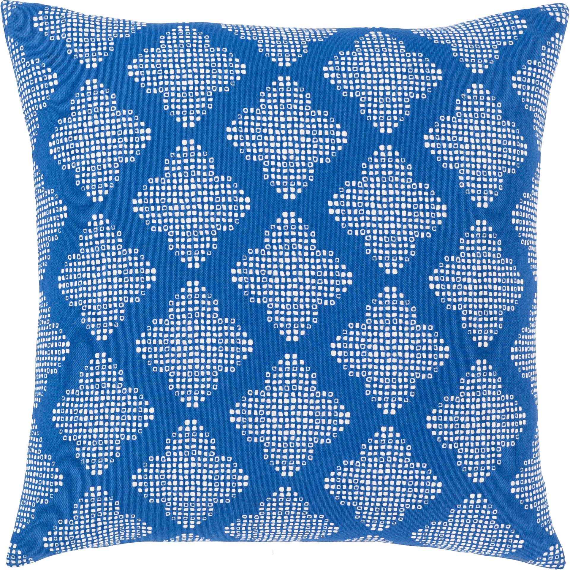 Gloria Pillow Bright Blue/White