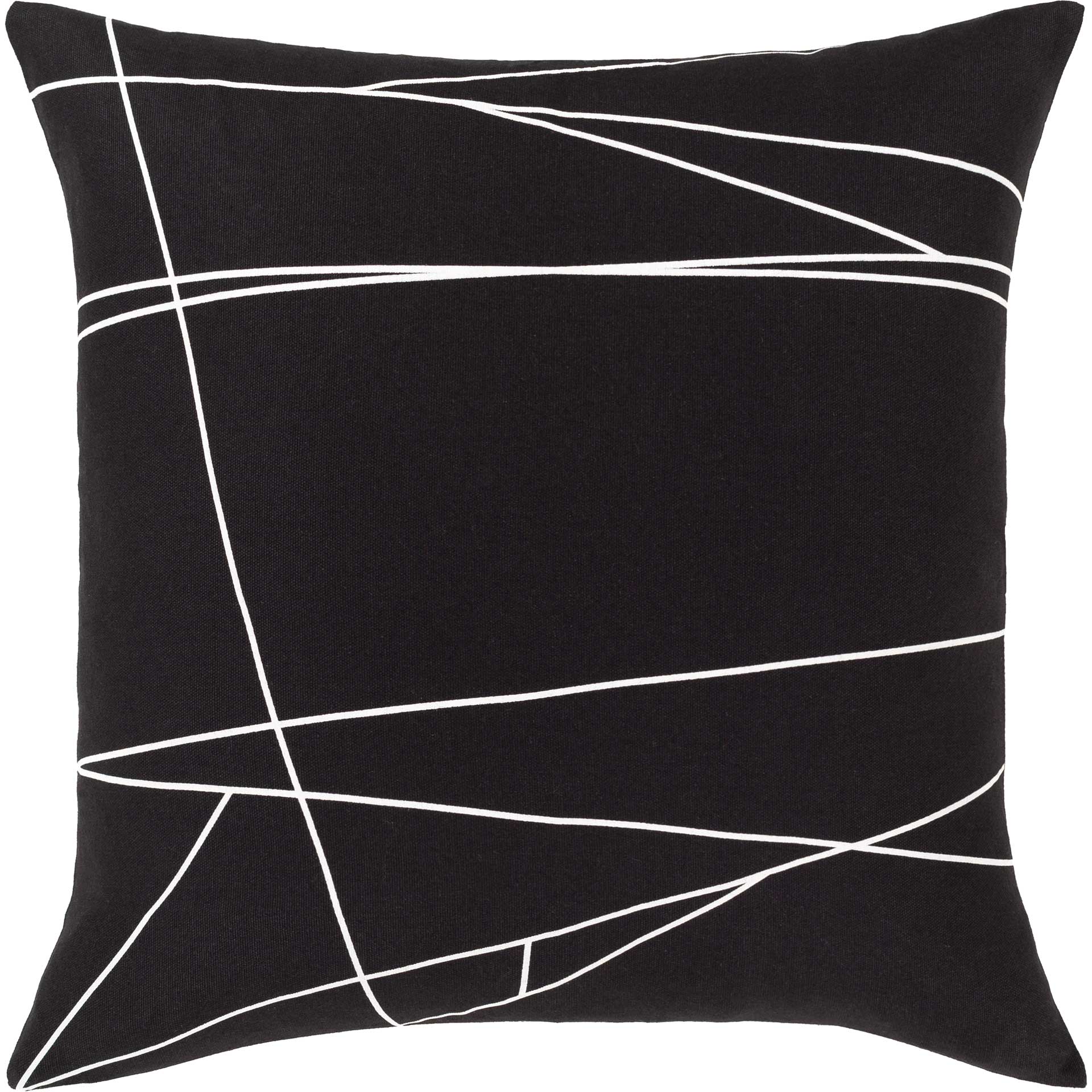 Graphic Abstract Pillow Black/White