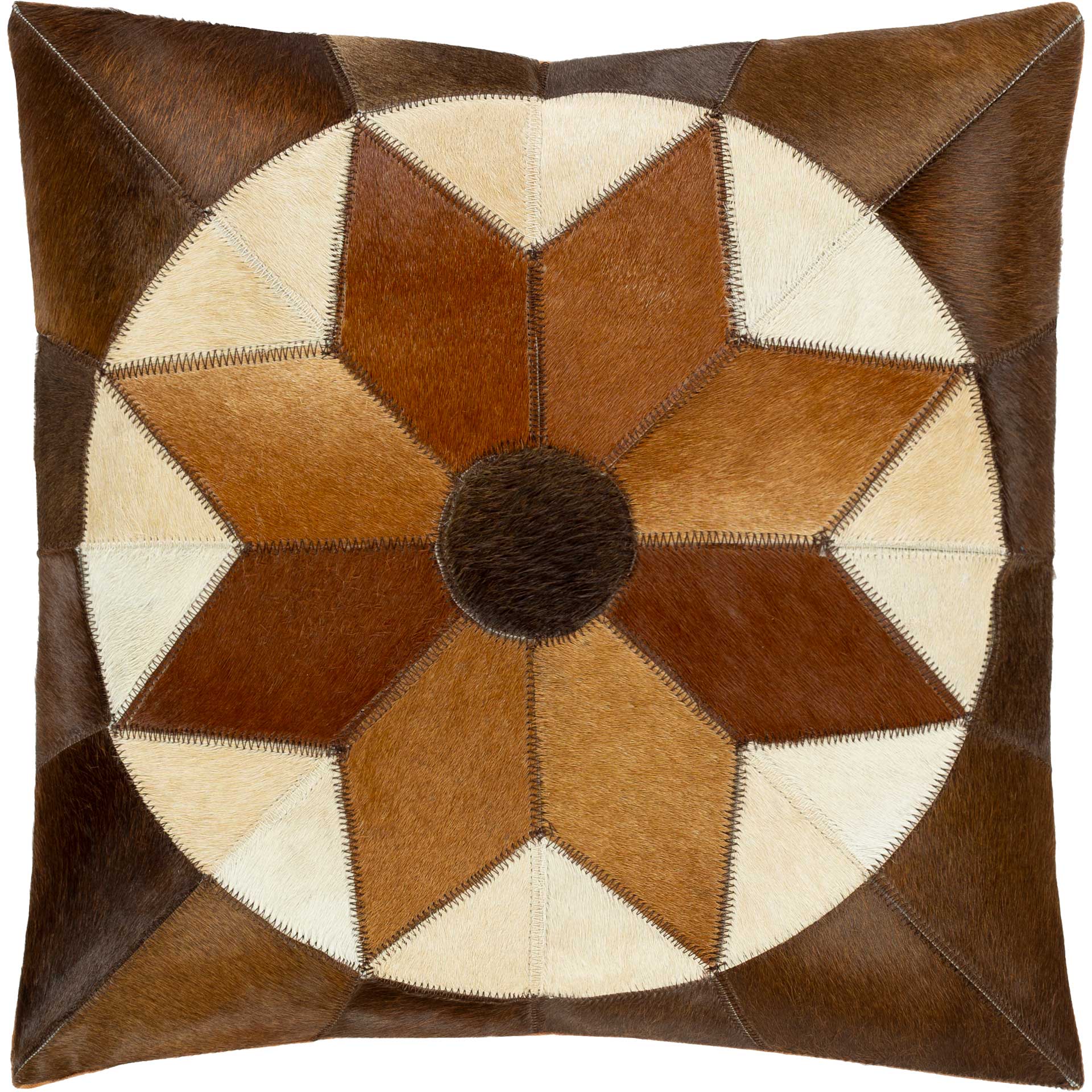 Hadassah Pillow Beige/Camel/Dark Brown