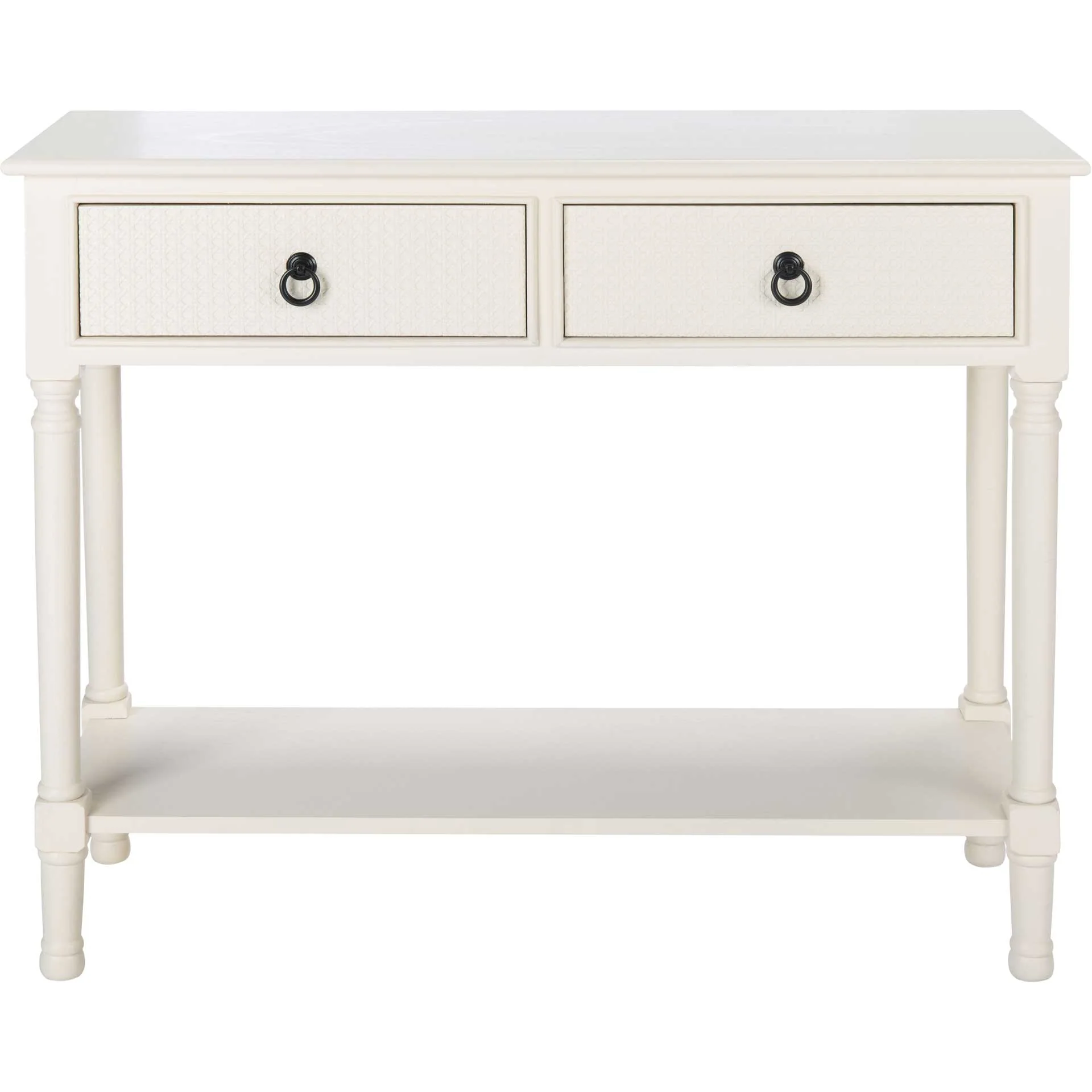 Hale 2 Drawer Console Table White