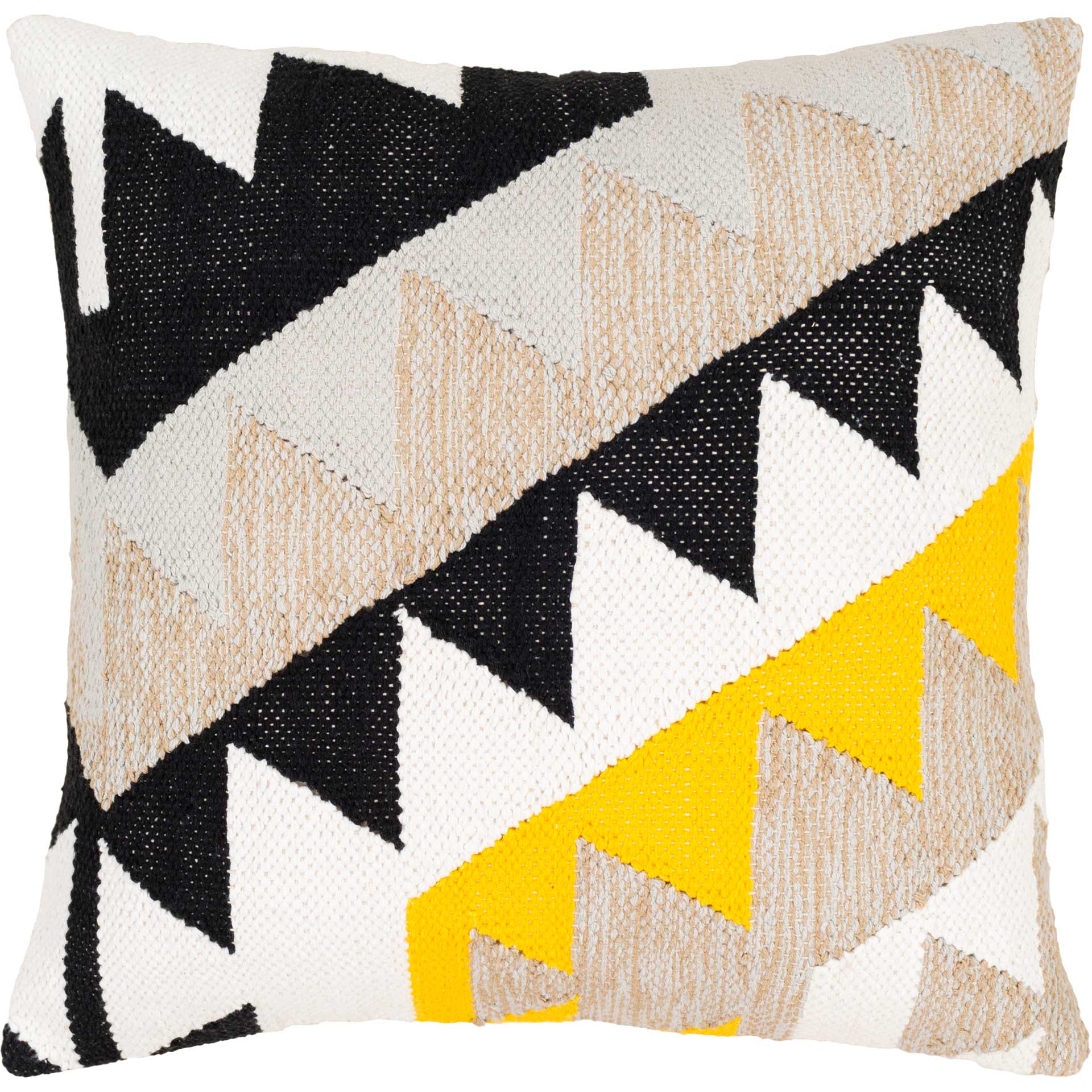 Hamad Pillow Bright Yellow/Cream/Khaki