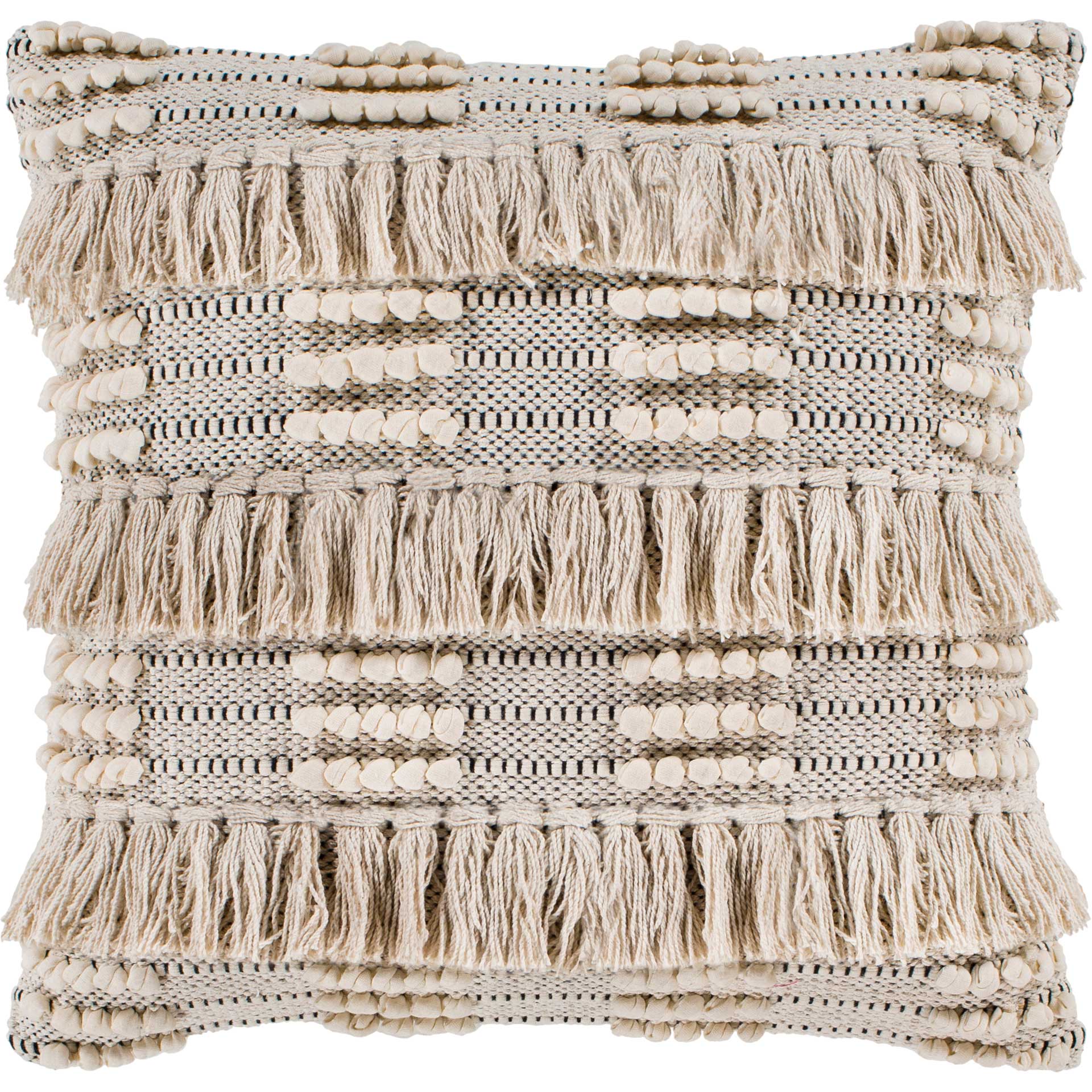 Heidi Pillow Beige/Cream/Black